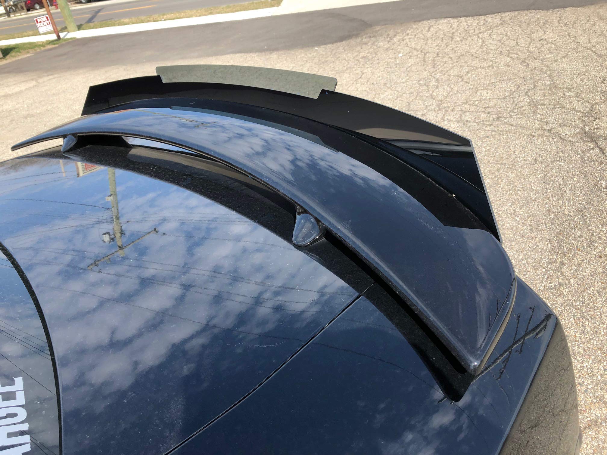 PSDesigns Venom Series Charger 2-Piece Wickerbill Spoiler for 2011-2014 Dodge Challenger RT Daytona - Includes RivNut Tool - High Performance Rear Wing for Racing & Street Use