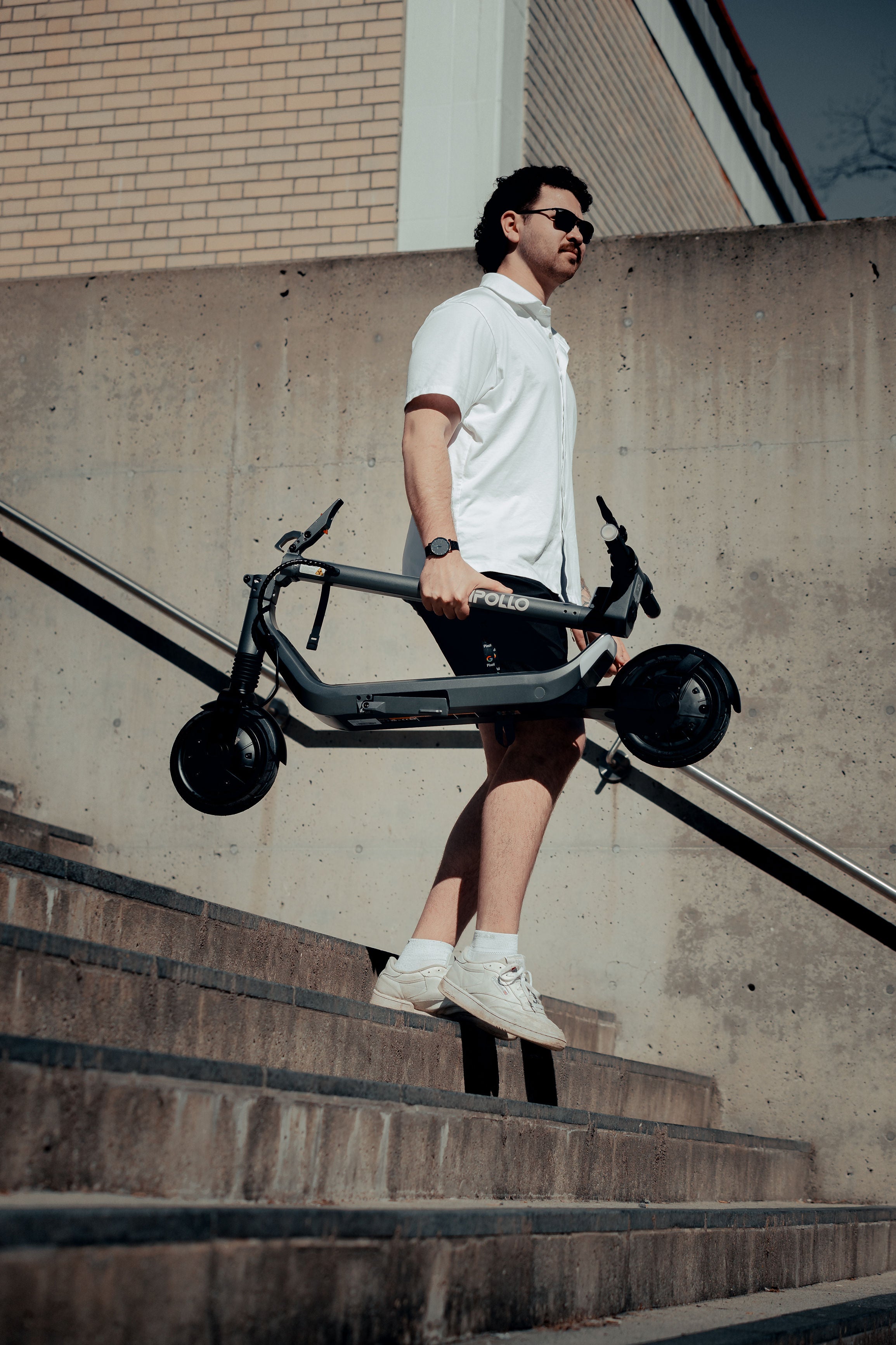 Apollo Go Electric Scooter - Lightweight, Foldable & Portable for Adults - Perfect for Commuting, Campus Travel & Urban Exploration