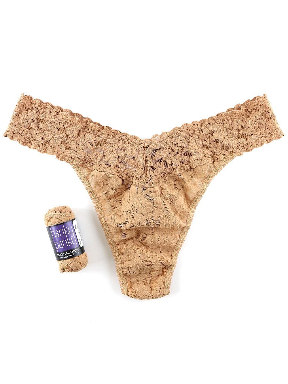 Signature Lace Original Rise Thong - Soft & Comfortable Women's Underwear for Everyday Wear, Date Night & Special Occasions