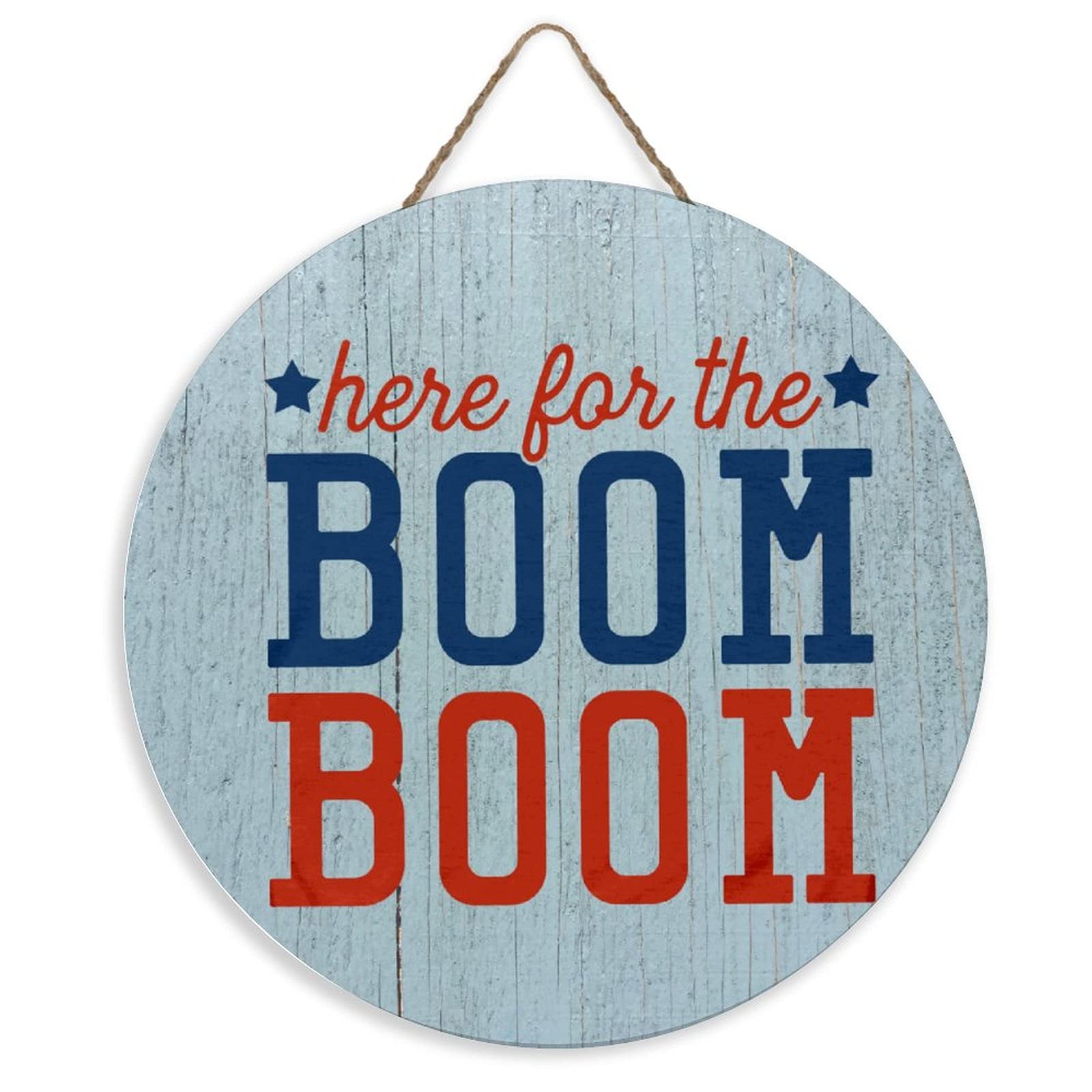 Unbranded Wooden Signs for Home Decor - Patriotic 4th of July Fireworks Themed Wall Art | Rustic Wood Signs for Living Room, Kitchen & Bedroom | Perfect for Independence Day Celebrations & American Flag Themed Parties