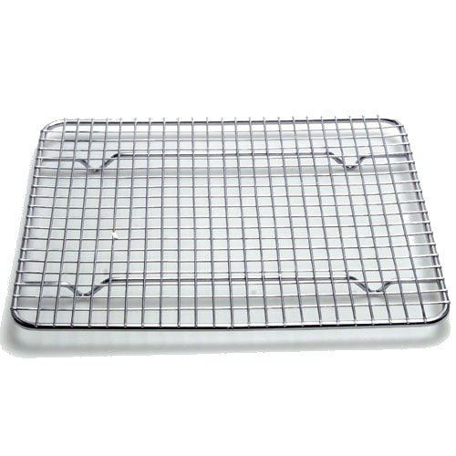 859244 1/3 Size Pan Grate - 10 x 5 Inches - Premium Culinary Essentials for Baking, Roasting & Grilling - Perfect for Oven, Grill & Stovetop Cooking