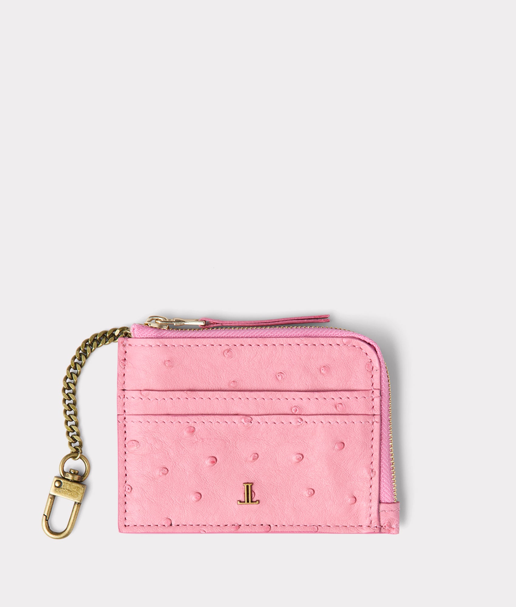 Pink Keychain Card Holder - Slim RFID Blocking Wallet for Credit Cards & ID - Perfect for Travel, Shopping, and Everyday Use