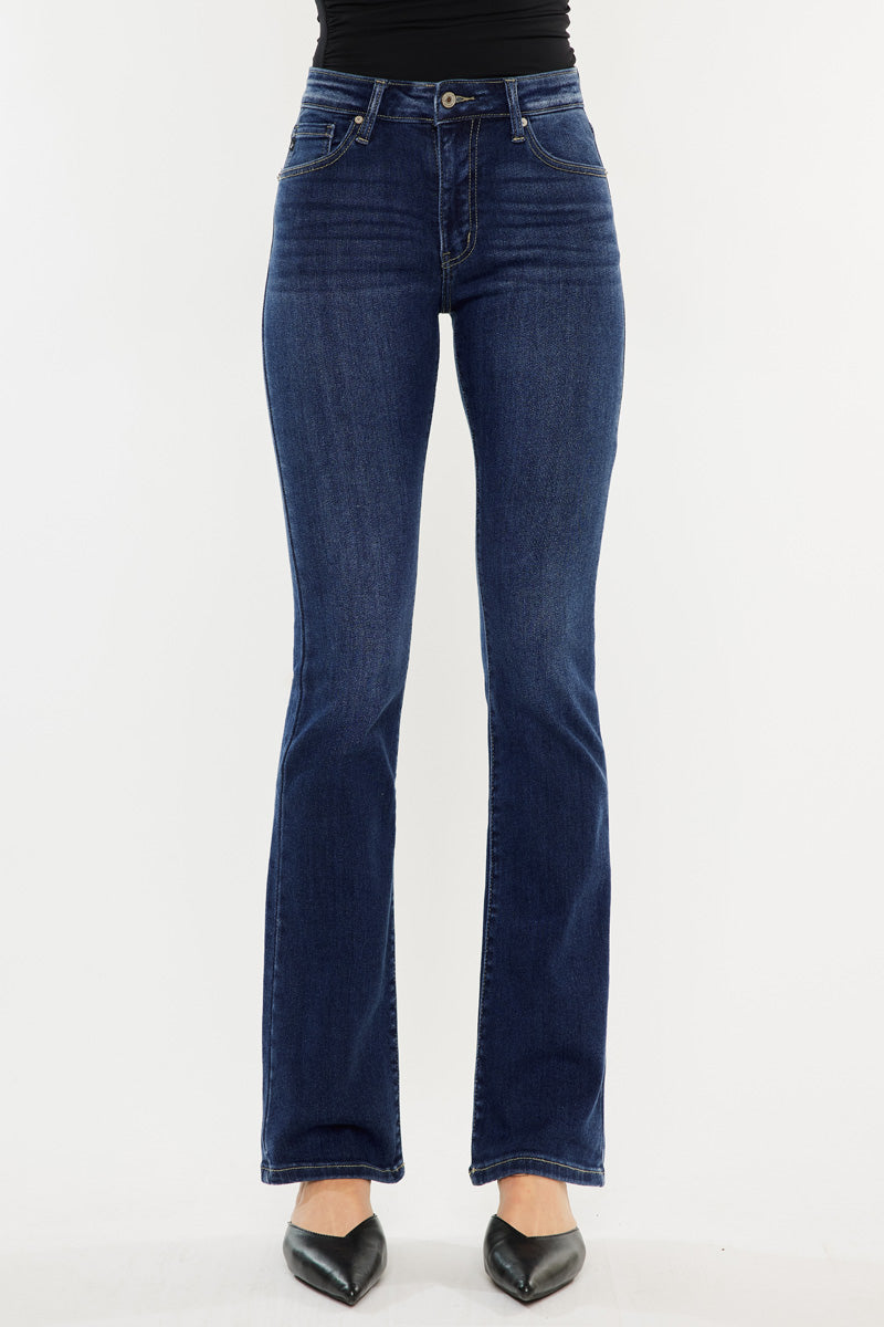 Denver Essentials High Rise Bootcut Jeans for Women - Stretchy Comfort Fit, Classic Denim Pants - Perfect for Casual Wear & Office Outfits