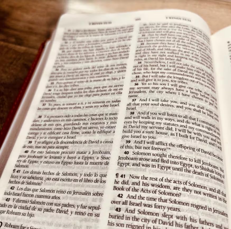 Personalized ESV/RVR Spanish Family Bible - Custom Engraved Reina Valera 1960 Edition - Christian Gift for Weddings, Baptisms & Family Devotions