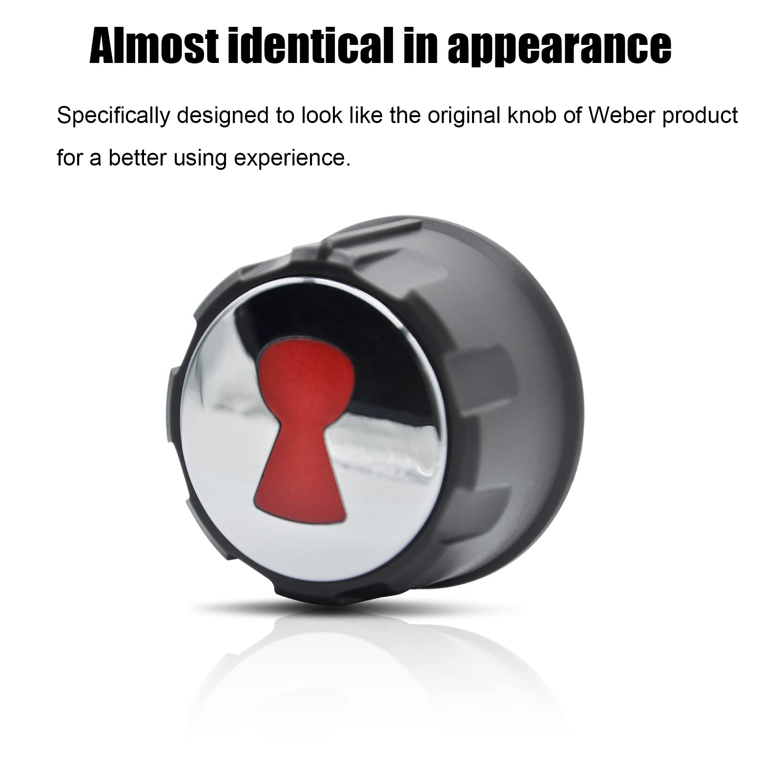 Weber E-Spirit 200 Series Gas Grill Control Knobs Replacement (2-Pack) - Front-Mounted Burner Knobs for Weber Spirit 200, 300 & 500 Grills - Perfect for Outdoor BBQ, Backyard Cooking & Patio Grilling