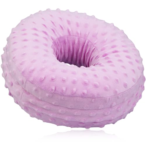 Minky Dot Lavender + Washable Cover