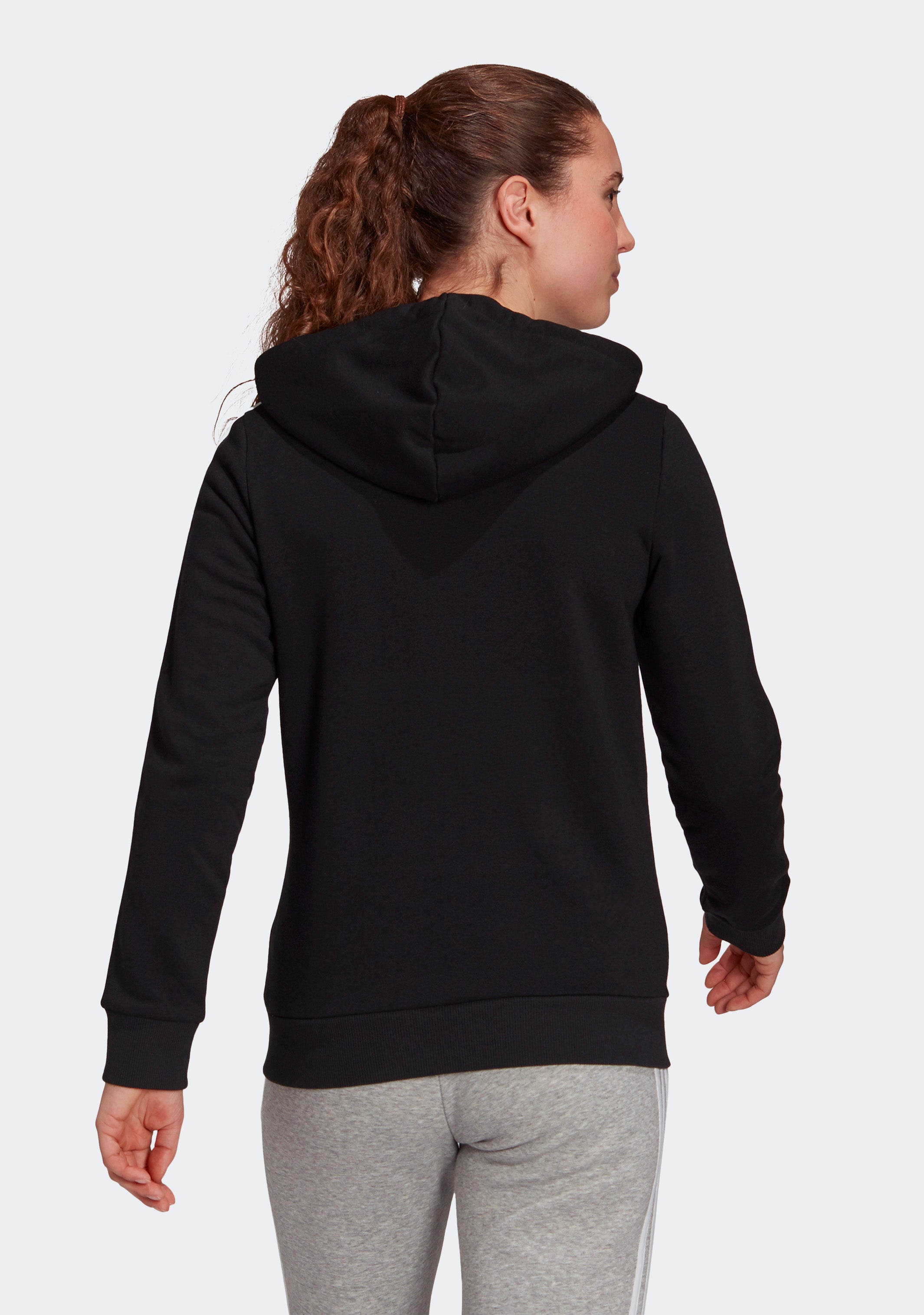 Adidas Women's Fleece 3 Stripes Full Zip Hoodie | Warm Winter Pullover Jacket with Front Pockets for Running, Gym & Casual Wear
