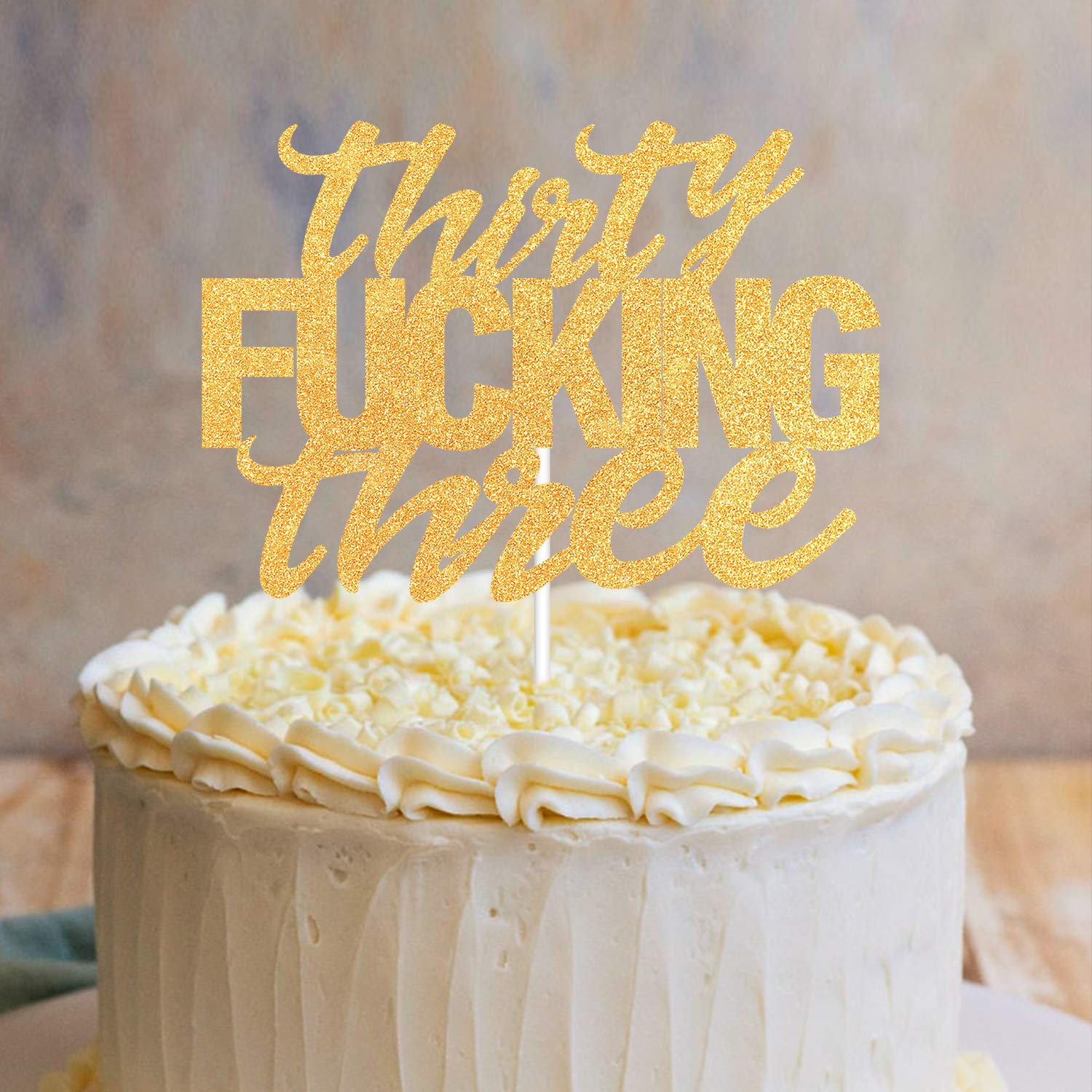 33rd Birthday Cake Toppers - Set of 33 Happy Birthday Decorations for 33 Years Old Anniversary Party Supplies | Perfect for Cakes, Cupcakes & Dessert Table Displays