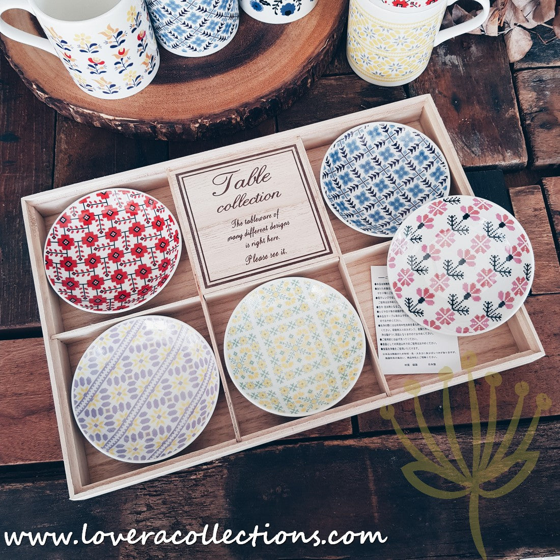 Japanese Fabric Gift Set with Matching Mugs - 65% Off Clearance Sale - Perfect for Home Decor, Tea Time & Thoughtful Presents