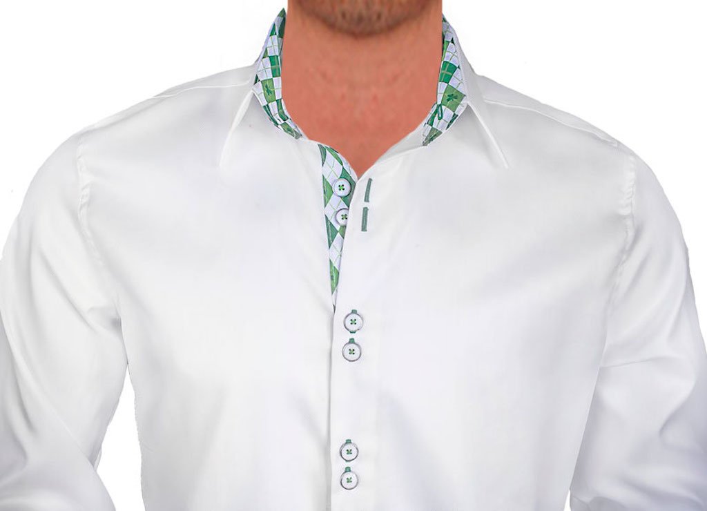 St. Patrick's Day Dress Shirts for Men - Irish Spirit Green Formal Shirts - Perfect for Irish Themed Parties, Parades & Celebrations