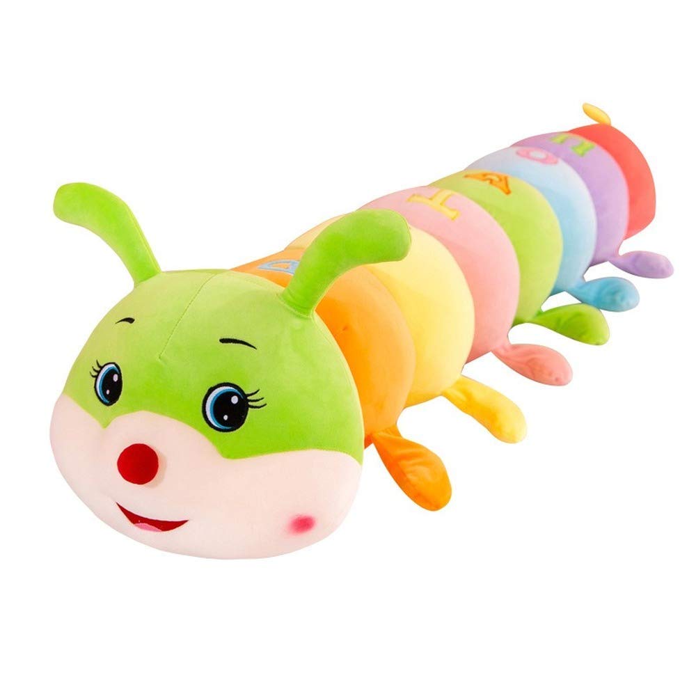 **Multicolor Caterpillar Plush Toy - 59inch Giant Soft Stuffed Animal, Hugging Pillow for Kids, Cute Birthday Gift for Boys & Girls - Perfect for Nursery Decor, Playtime & Snuggling**