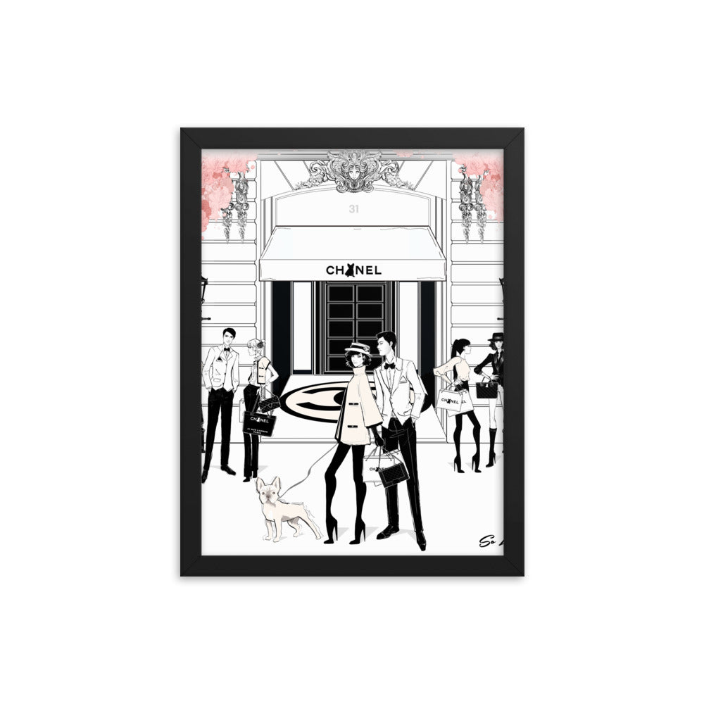 Frenchie One Framed Poster - Cute French Bulldog Wall Art Decor for Living Room, Bedroom & Office - Perfect Gift for Dog Lovers