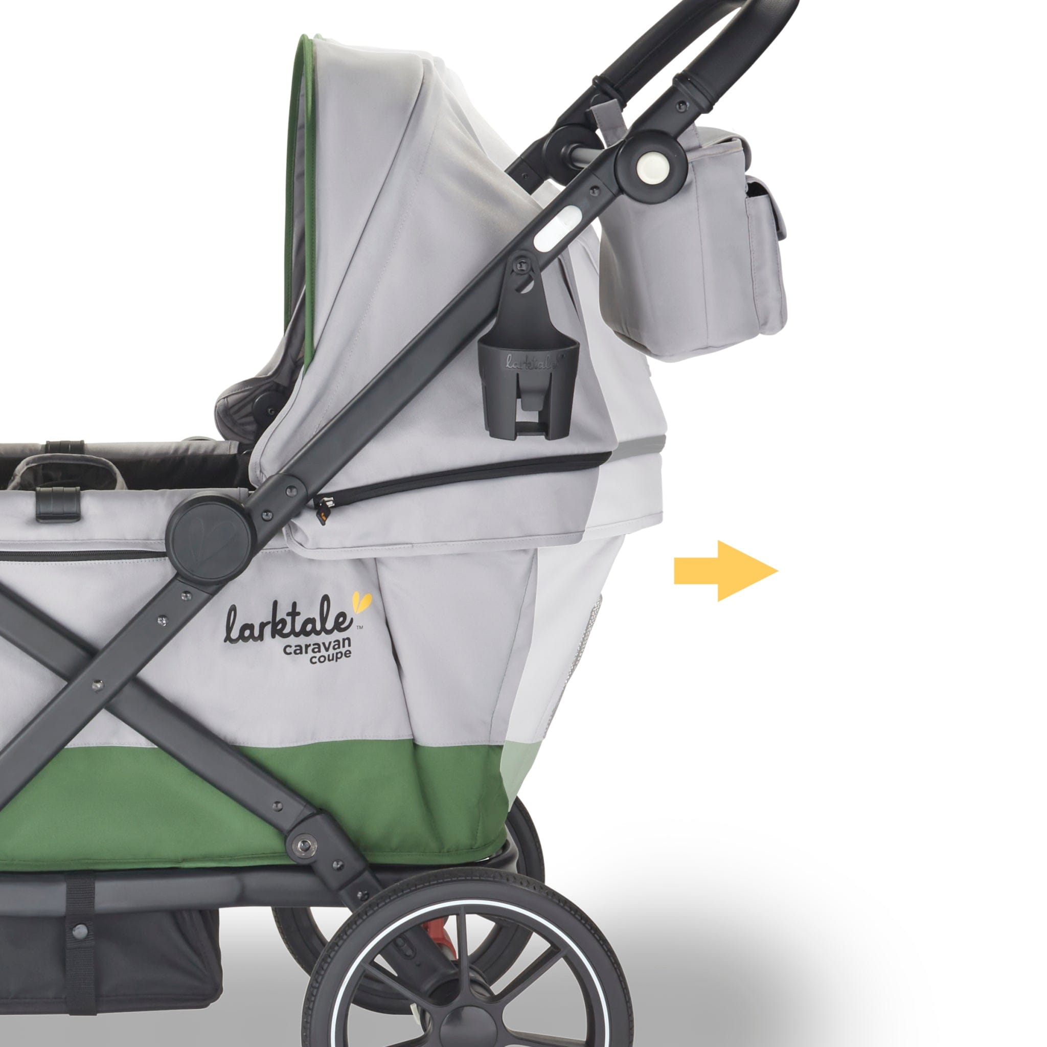 Larktale Caravan Coupe V2 Stroller Wagon - Lightweight All-Terrain Baby Stroller & Wagon Combo for Toddlers | Perfect for Park Outings, Beach Trips, and Shopping Adventures