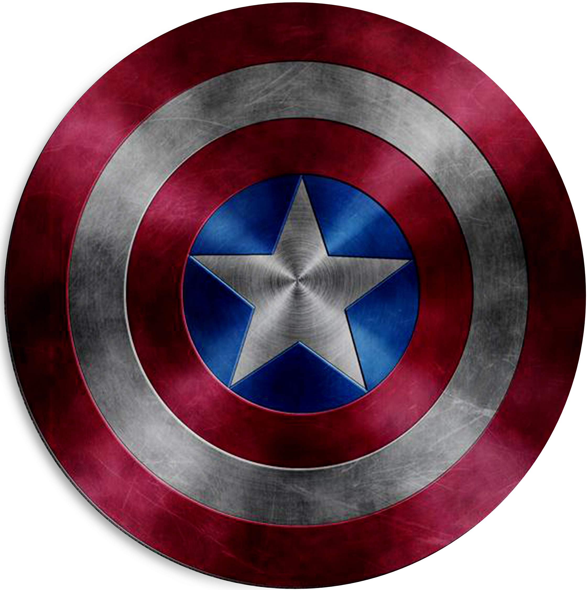 Captain America Shield Mouse Pad - Non-Slip Rubber Gaming & Office Mouse Mat with Superhero Design | Perfect for Marvel Fans, PC Gamers & Workstations