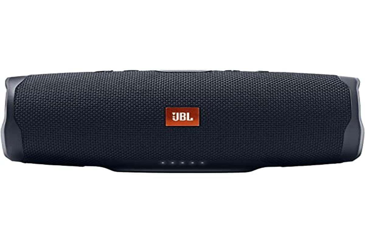 JBL Charge Essential Portable Bluetooth Speaker (Renewed) - Waterproof Wireless Speaker with 20H Playtime, Dual Bass Radiators - Perfect for Outdoor, Beach, Pool Parties & Travel