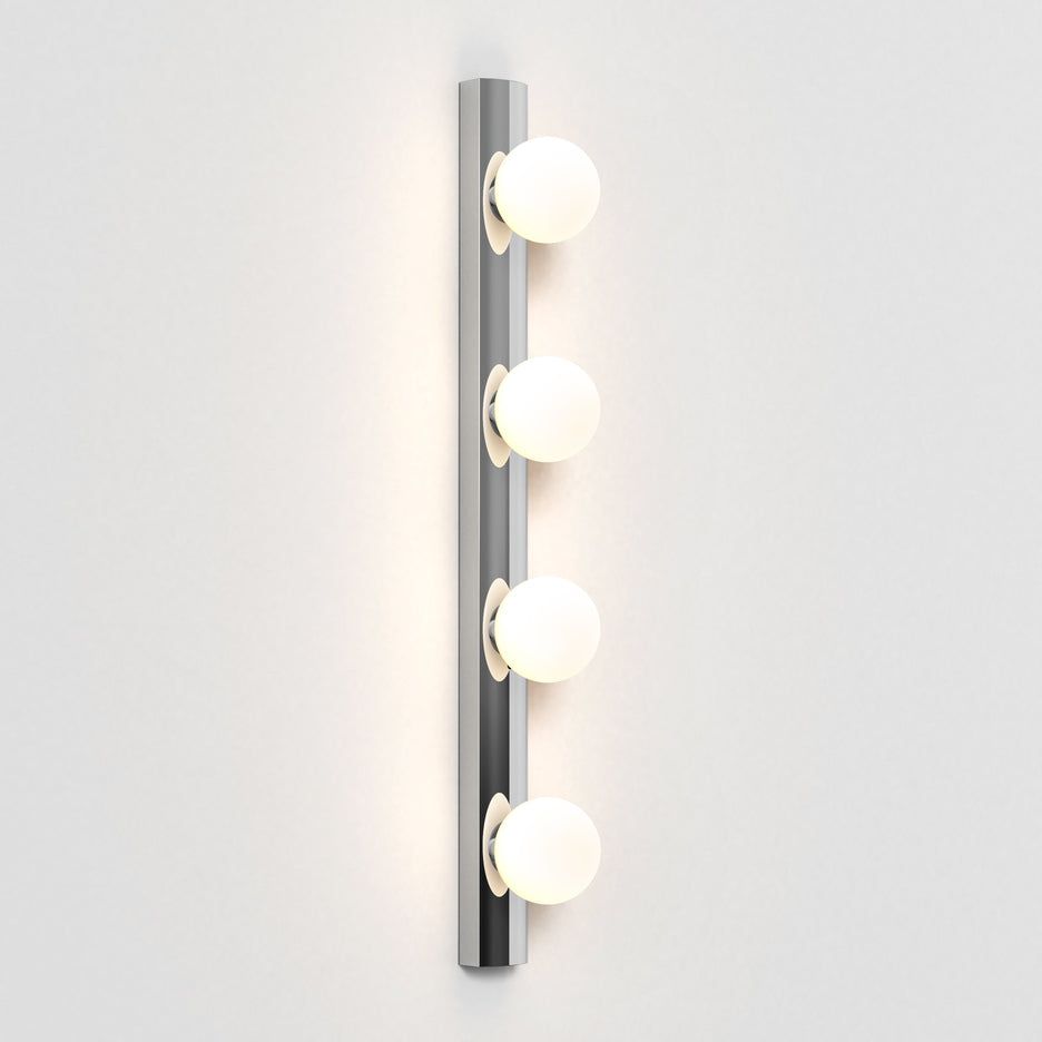 Cabaret IP44 Rated Bathroom Wall Light in Matt Black or Polished Chrome - Perfect for Modern Bathrooms, Powder Rooms and Spa Areas