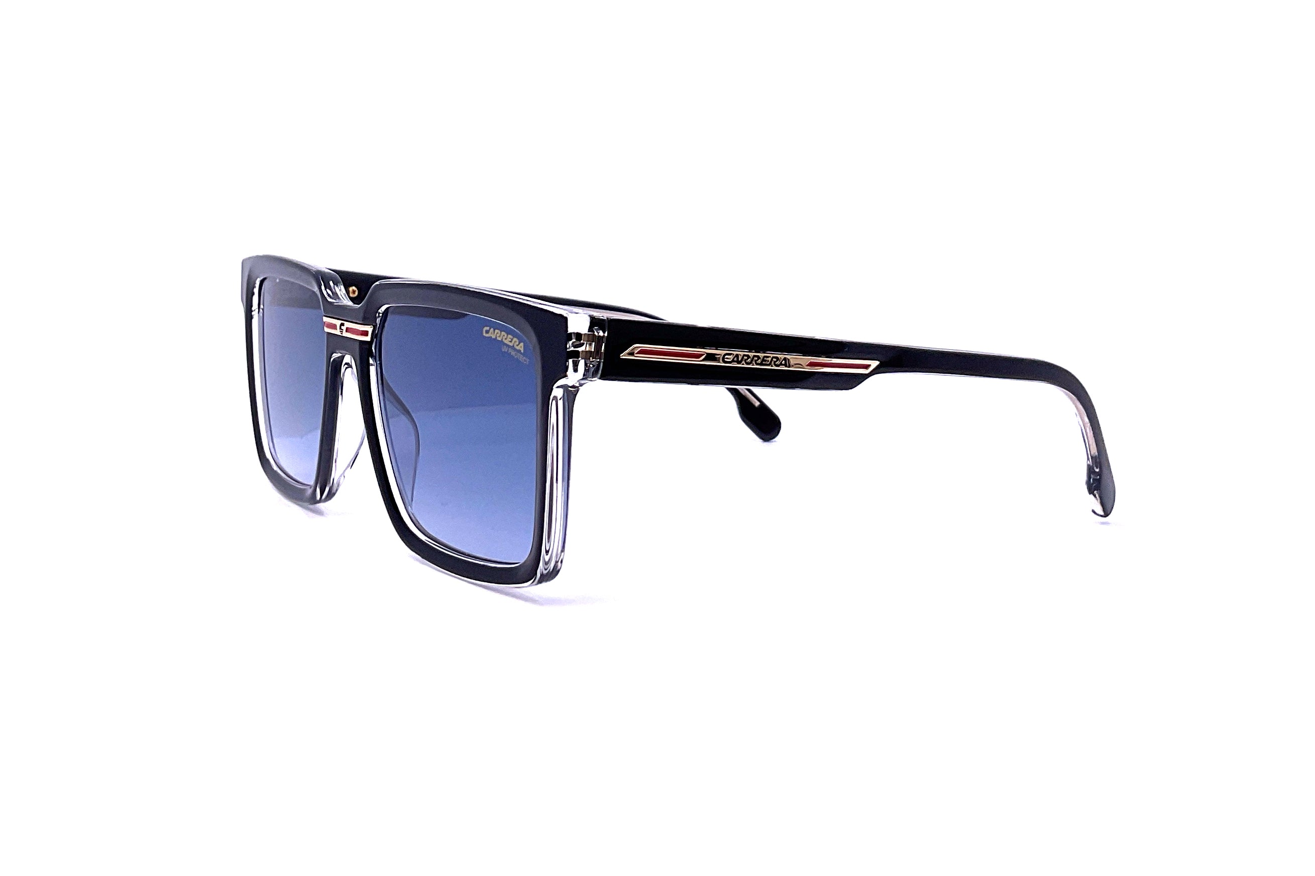 Carrera Victory C 02/S Sunglasses - Black Crystal Frame for Men & Women - UV Protection, Fashion Eyewear for Driving, Outdoor Sports & Daily Wear