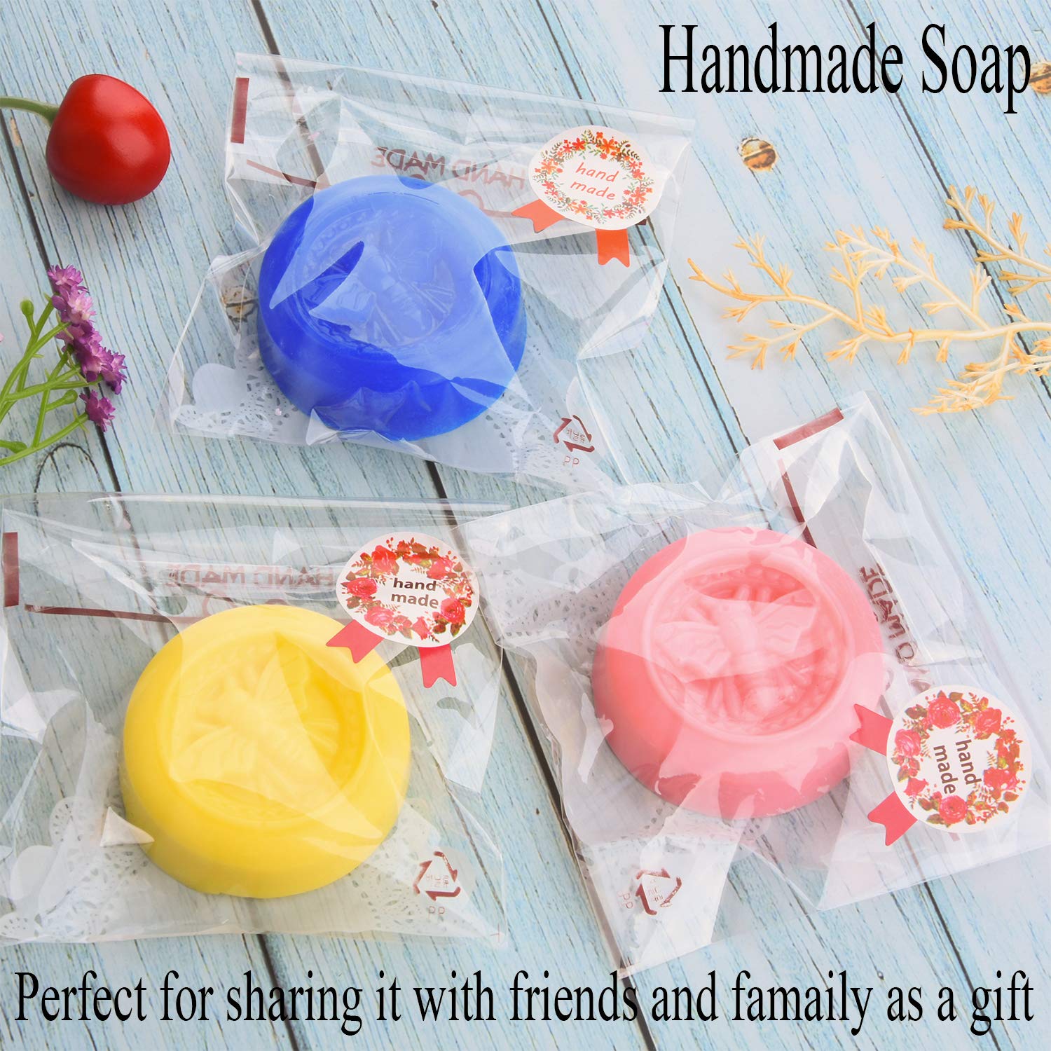 Premium Round Honeybee Silicone Molds for DIY Bath Bombs, Soap Making, Lotion Bars, Candles & Desserts - Perfect for Baking, Crafts & Home Spa Gifts