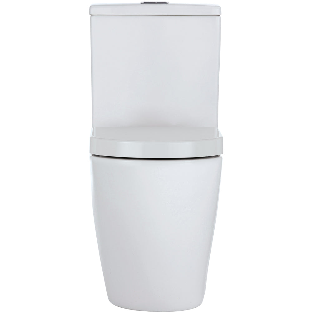 Fienza Alix Back to Wall Toilet Suite - Modern One-Piece Bathroom Toilet with Soft-Close Seat, Water Saving Design for Home & Commercial Use (Perfect for Small Bathrooms & Powder Rooms)