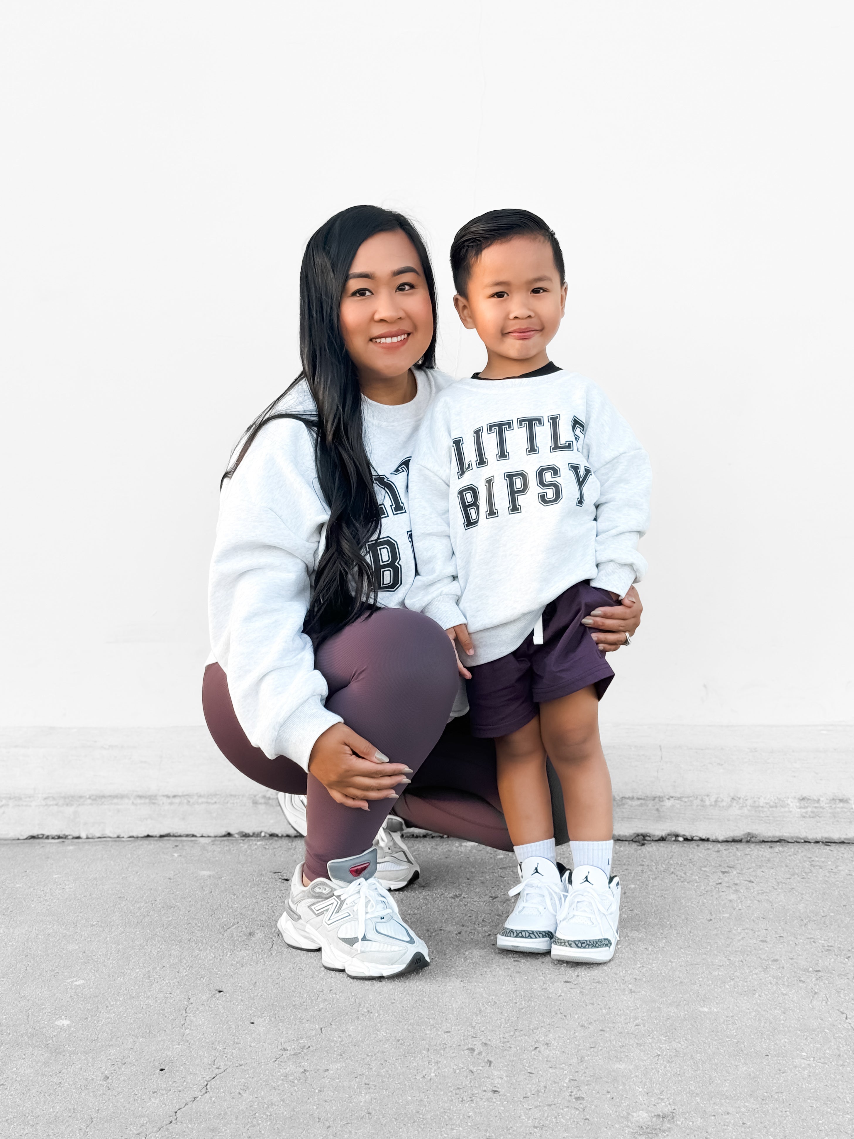 LB Collegiate Crewneck Sweatshirt - Soft Grey Cotton Pullover for Men & Women | Casual Wear, Street Style, College Outfit, Loungewear