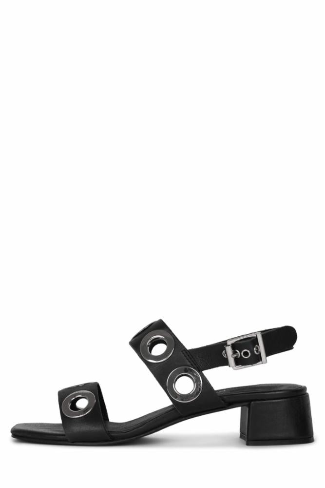 Jeffrey Campbell Women's Rivets Black Leather Boots - Stylish & Comfortable Ankle Booties for Casual Outfits & Night Out