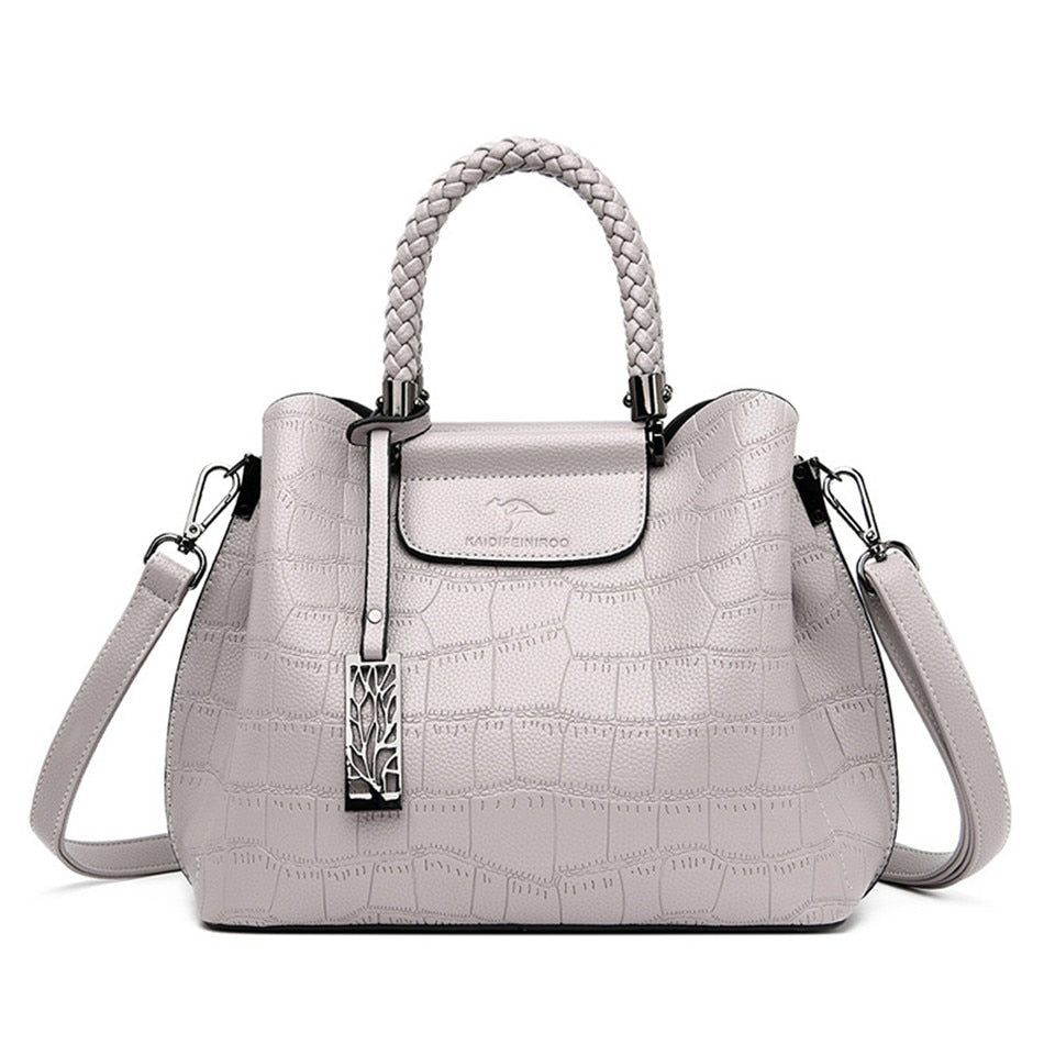 Women's Designer Handwoven Top Handle Bag - Elegant & Durable for Work, Travel & Everyday Use