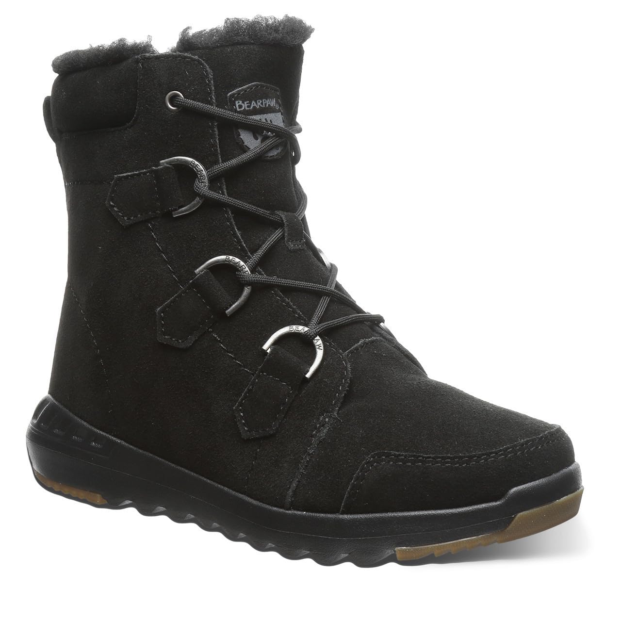 BEARPAW Women's Tyra Suede Lace-Up Boots - Comfortable & Stylish Winter Boots for Women - Perfect for Casual Outfits, Hiking & Cold Weather