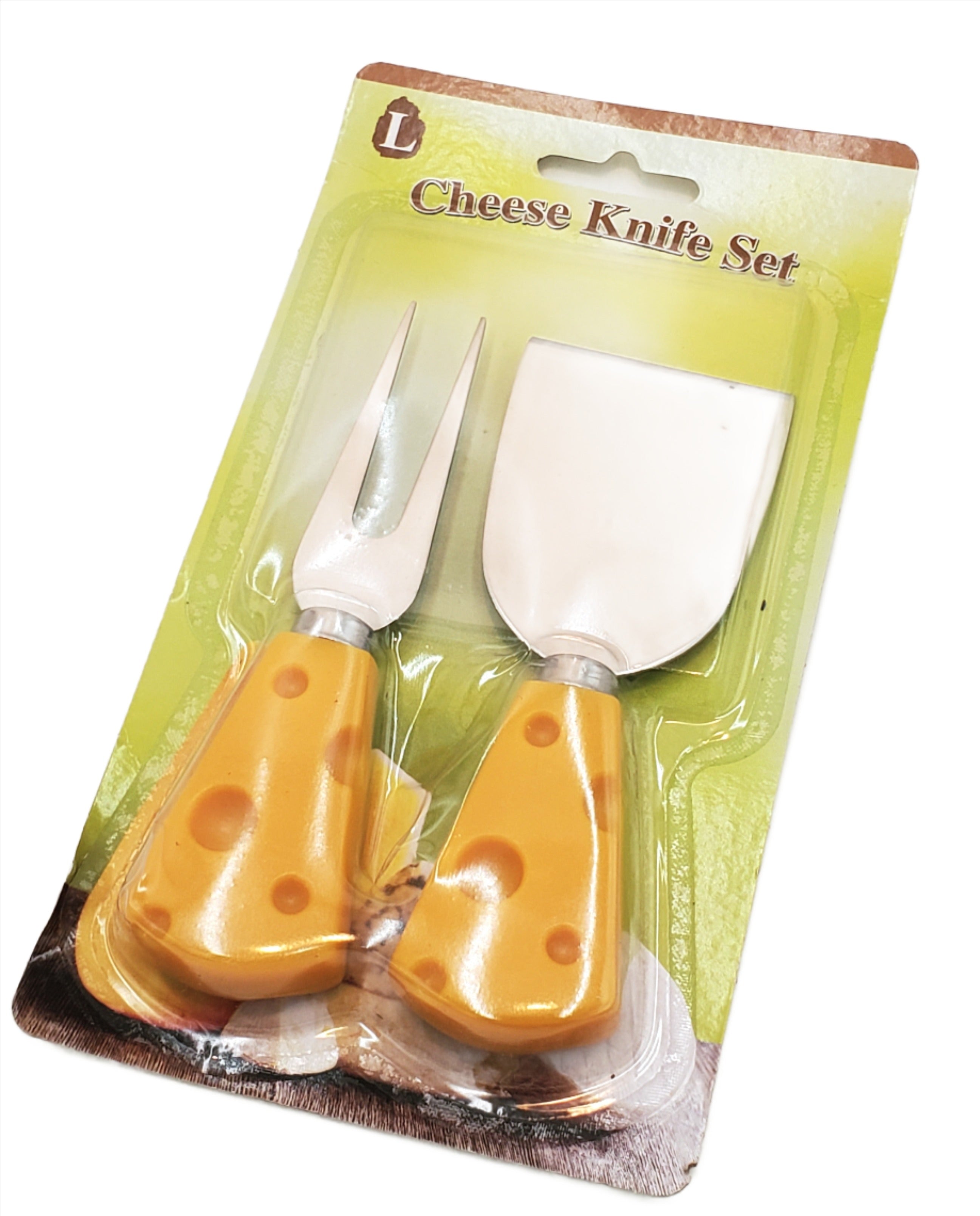 2-Piece Stainless Steel Cheese Knife Set - Sharp Cheese Slicer & Cutter for Cheese Boards, Charcuterie, and Party Platters