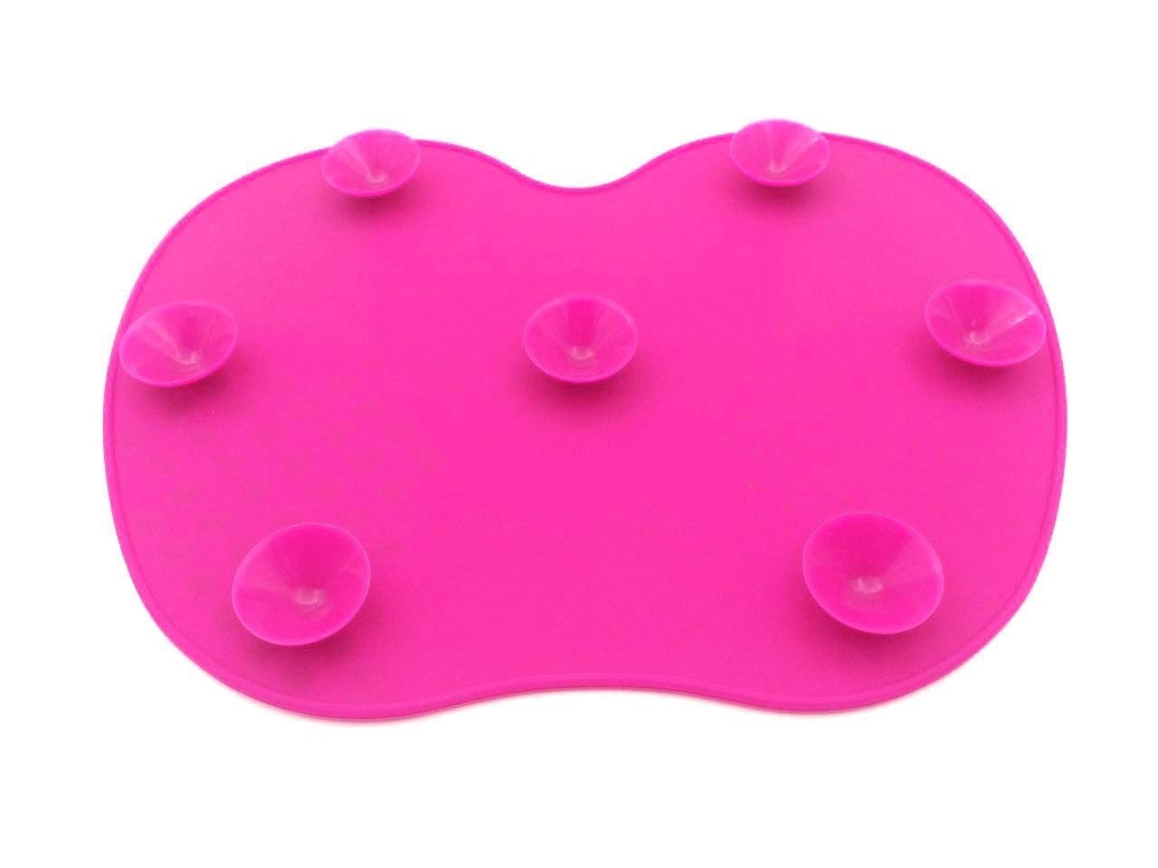 GYANSHOPPE Silicone Makeup Brush Cleaning Mat - Portable Washing Tool with Suction Cup for Spa & Express Cleaning | Perfect for Makeup Artists & Beauty Enthusiasts at Home or Salon