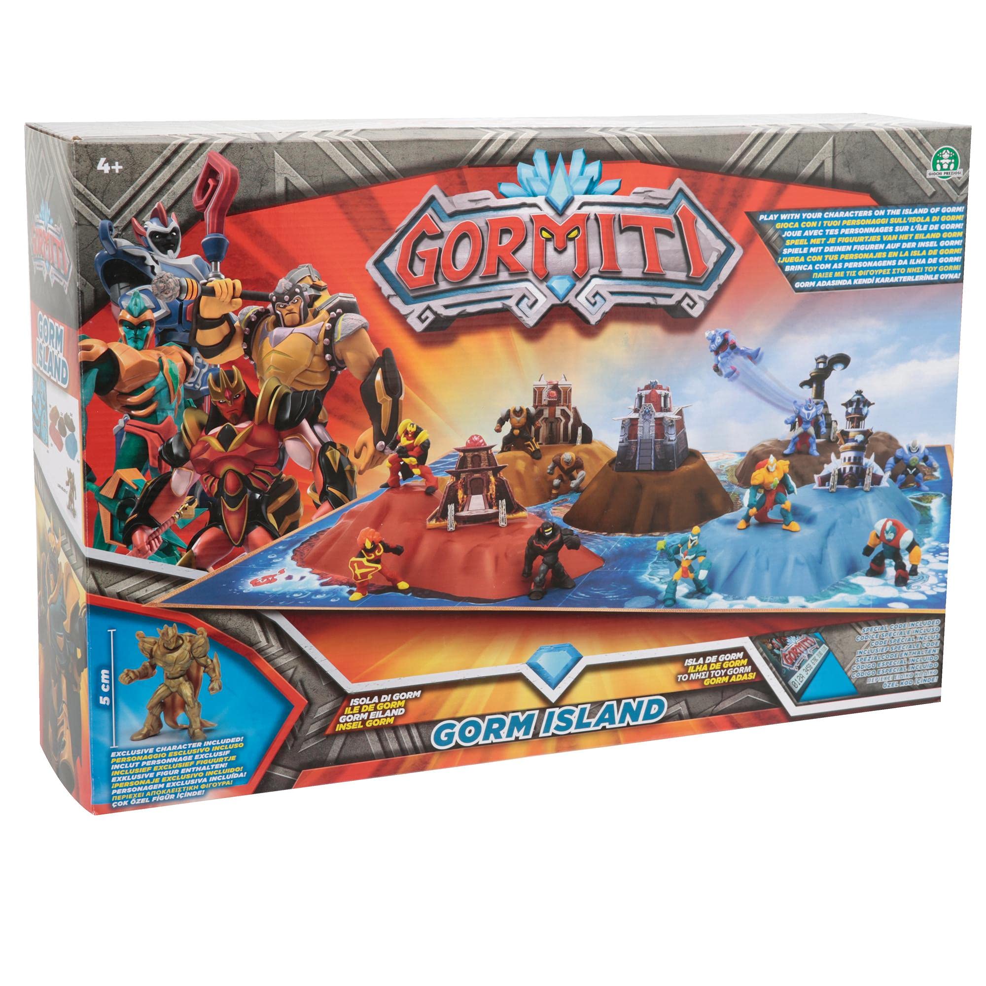 Gormiti Gorm Island Playset with Exclusive Action Figure - Collectible Toy for Kids, Perfect for Imaginative Play and Adventure Scenes