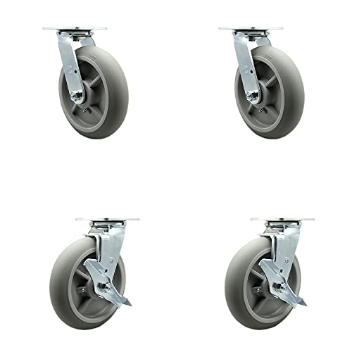 4 Swivel w/2 Brakes - 4 PCS