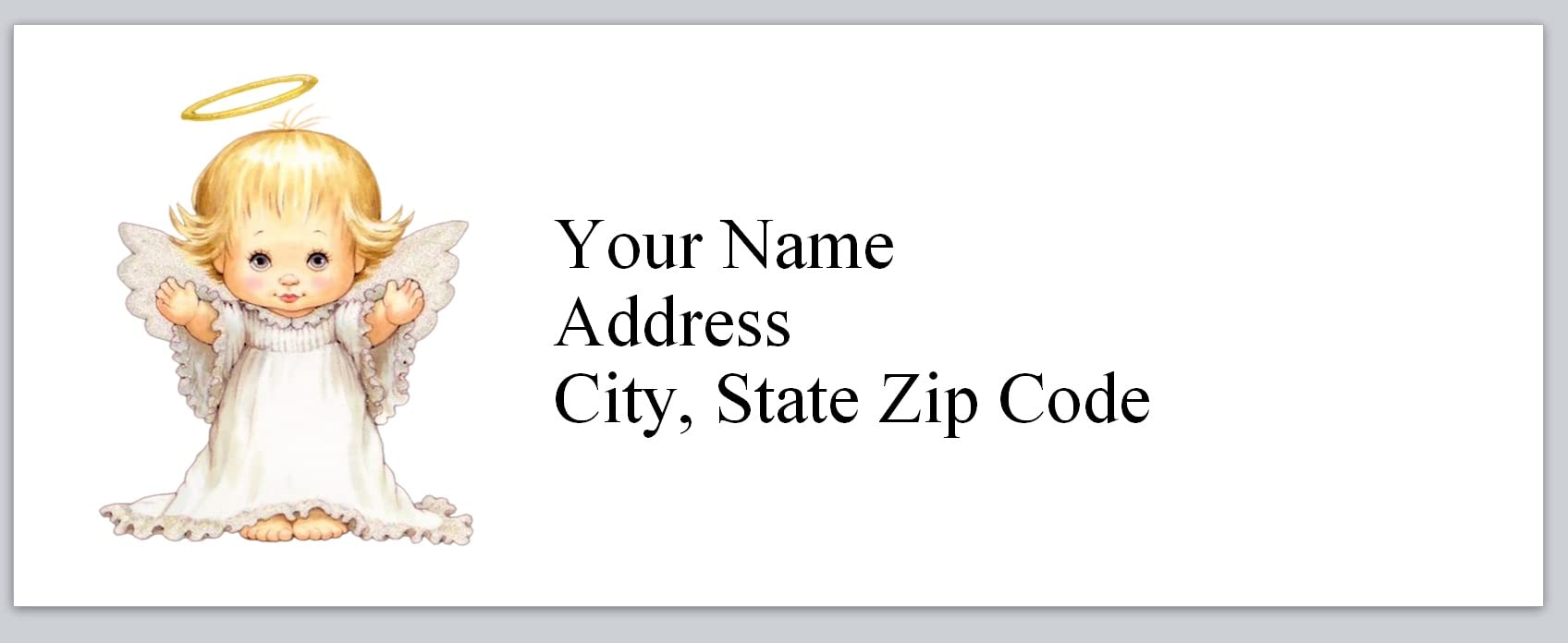 Personalized Baby Angel Return Address Labels - Cute 