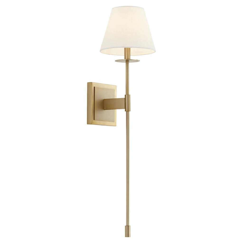 Cyan Design 11264 Kubel Wall Mount Sconce in Aged Brass - Vintage Industrial Lighting for Living Room, Bedroom, or Hallway