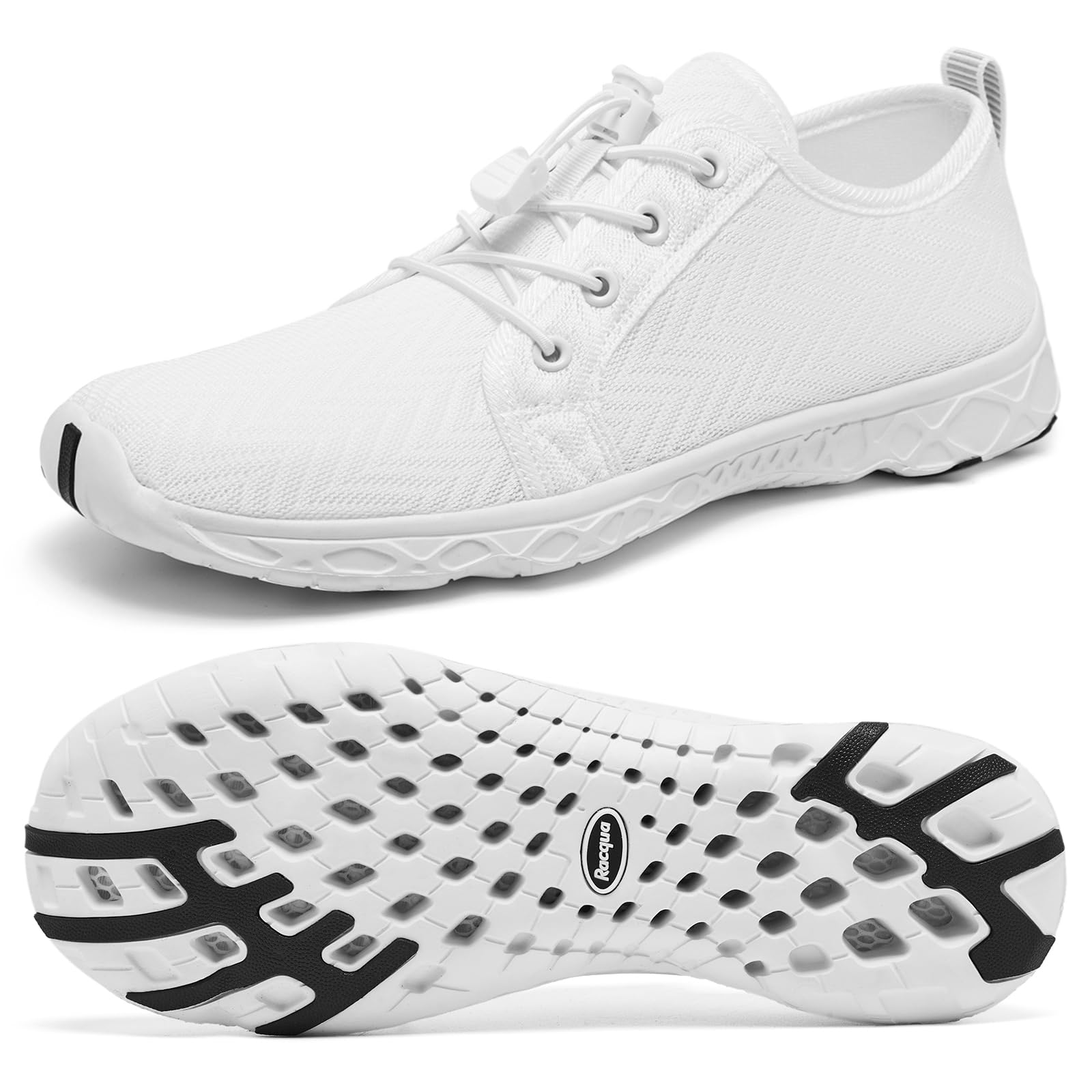 Racqua Unisex Breathable Mesh Water Shoes for Women & Men - Perfect for Swimming, Beach, Surfing, and Water Sports