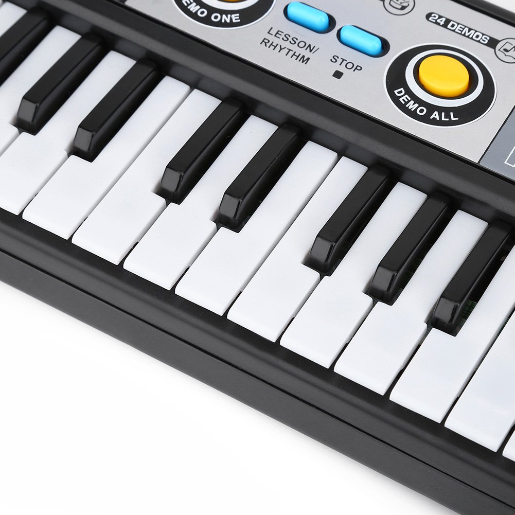 VGEBY1 37-Key Electric Digital Piano Keyboard for Kids - Portable ABS Plastic Piano with Built-in Speakers, Perfect for Beginners, Home Practice & Music Learning