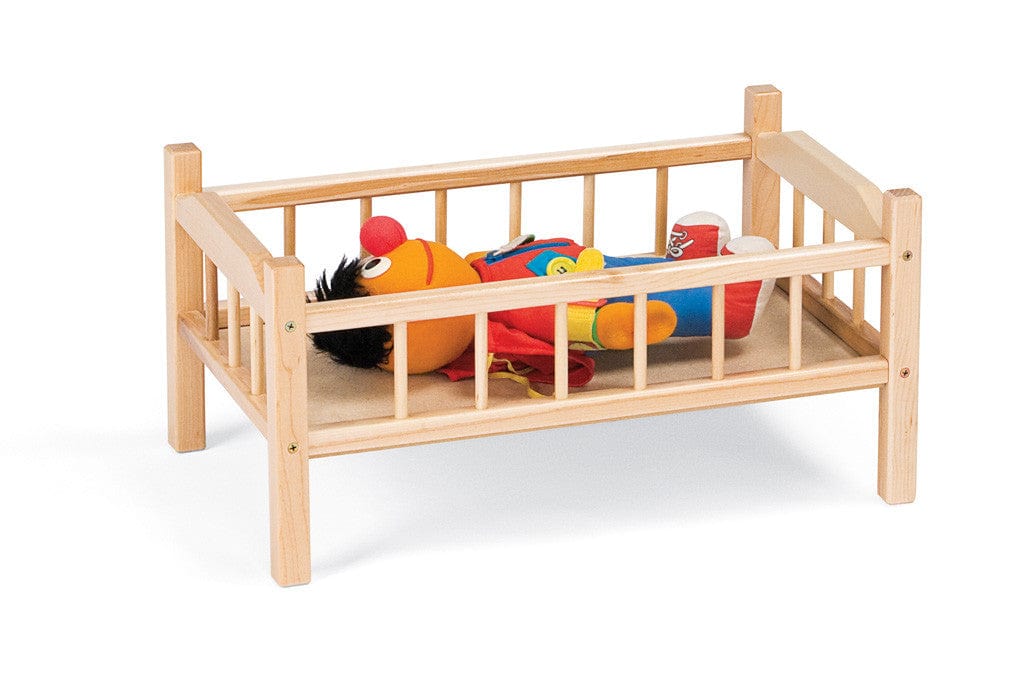 Traditional Wooden Doll Bed for 18
