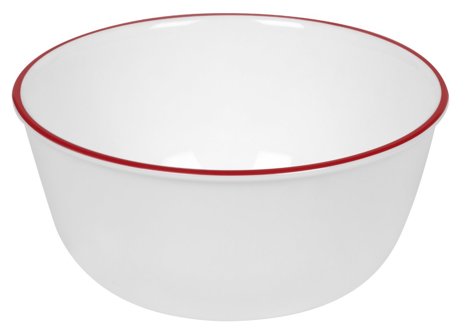 Corelle Livingware Red Band 28oz Soup & Cereal Bowl Set of 3 - Durable Stoneware for Everyday Meals, Breakfast, Soup & Salad | Microwave & Dishwasher Safe Dinnerware