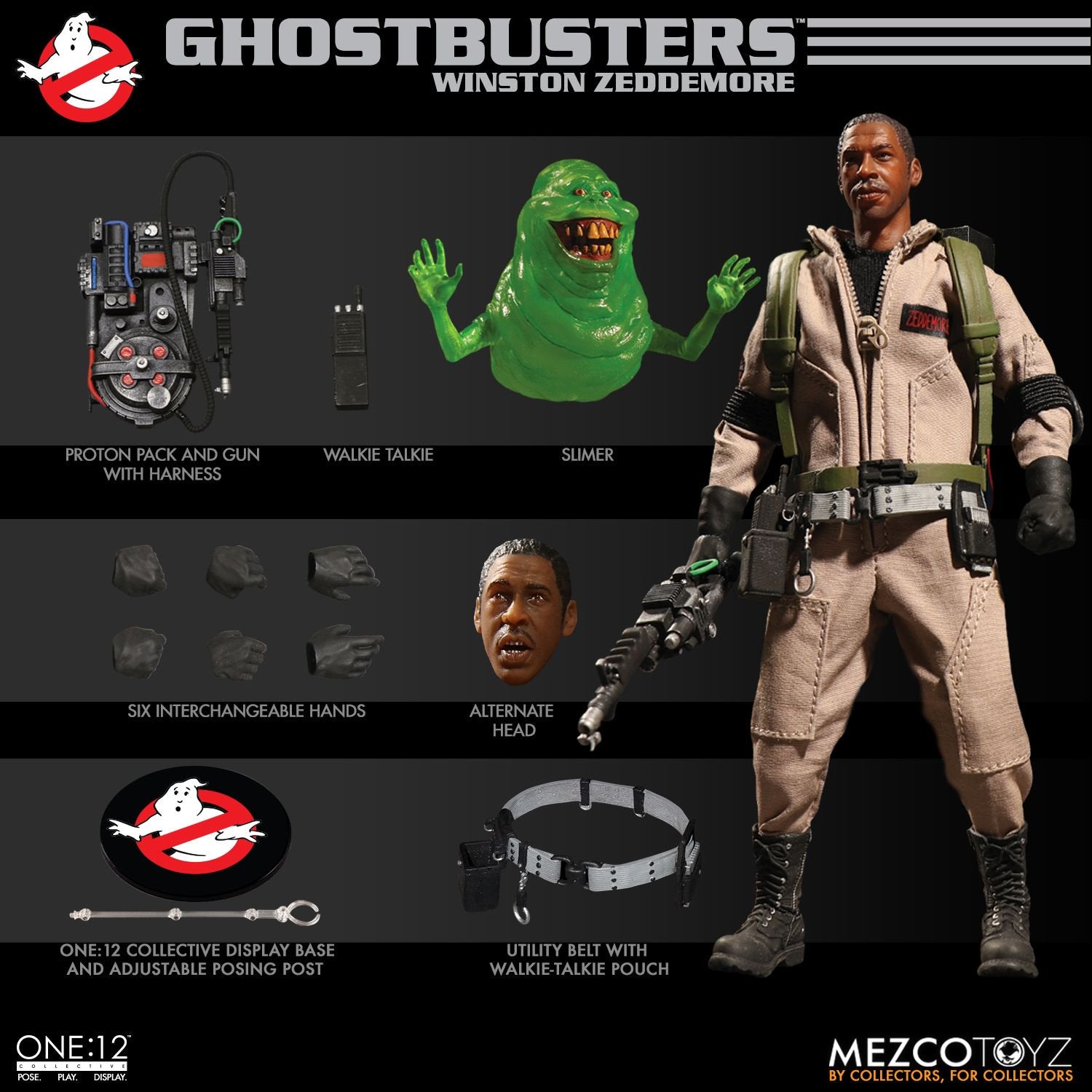 Mezco Toyz One:12 Collective Ghostbusters Deluxe Box Set - 1/12 Scale Action Figures (6-Pack) | Perfect for Collectors, Display & Ghostbusters Fans