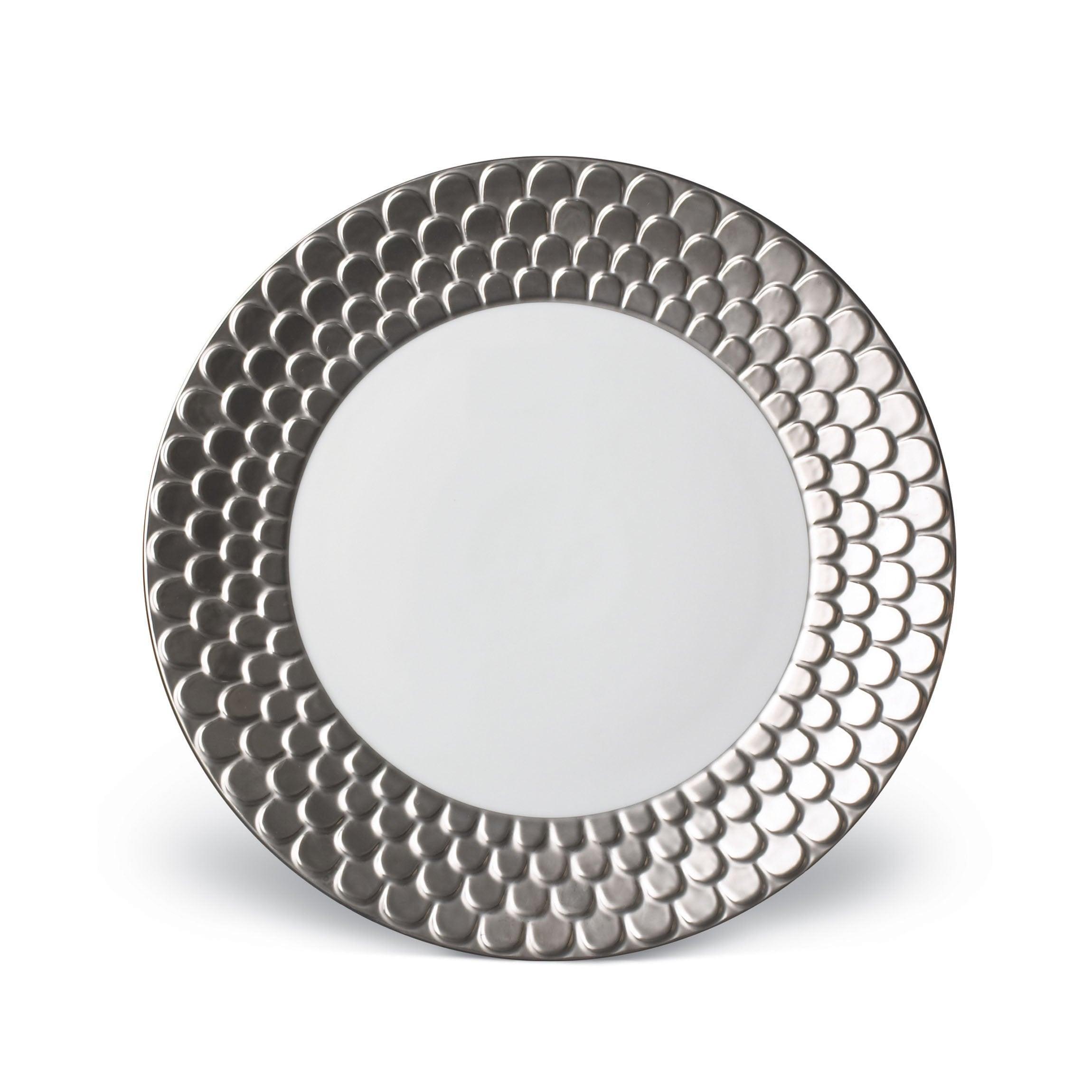 Aegean Style Ceramic Dinner Plates - 10.5 Inch Round Porcelain Plates for Dining, Set of 4 - Perfect for Restaurants, Home Decor, and Special Occasions