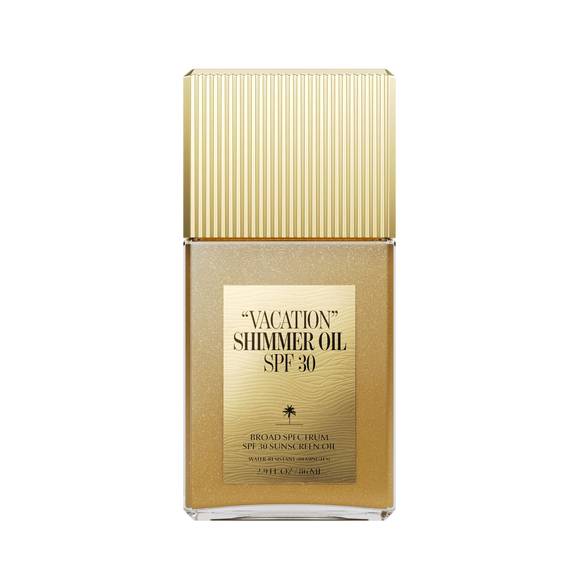 Vacation Shimmer Oil SPF 30 - Sunscreen with Glow for Beach, Pool & Summer Activities - Hydrating & Shimmering Body Oil for Tanning & Sun Protection