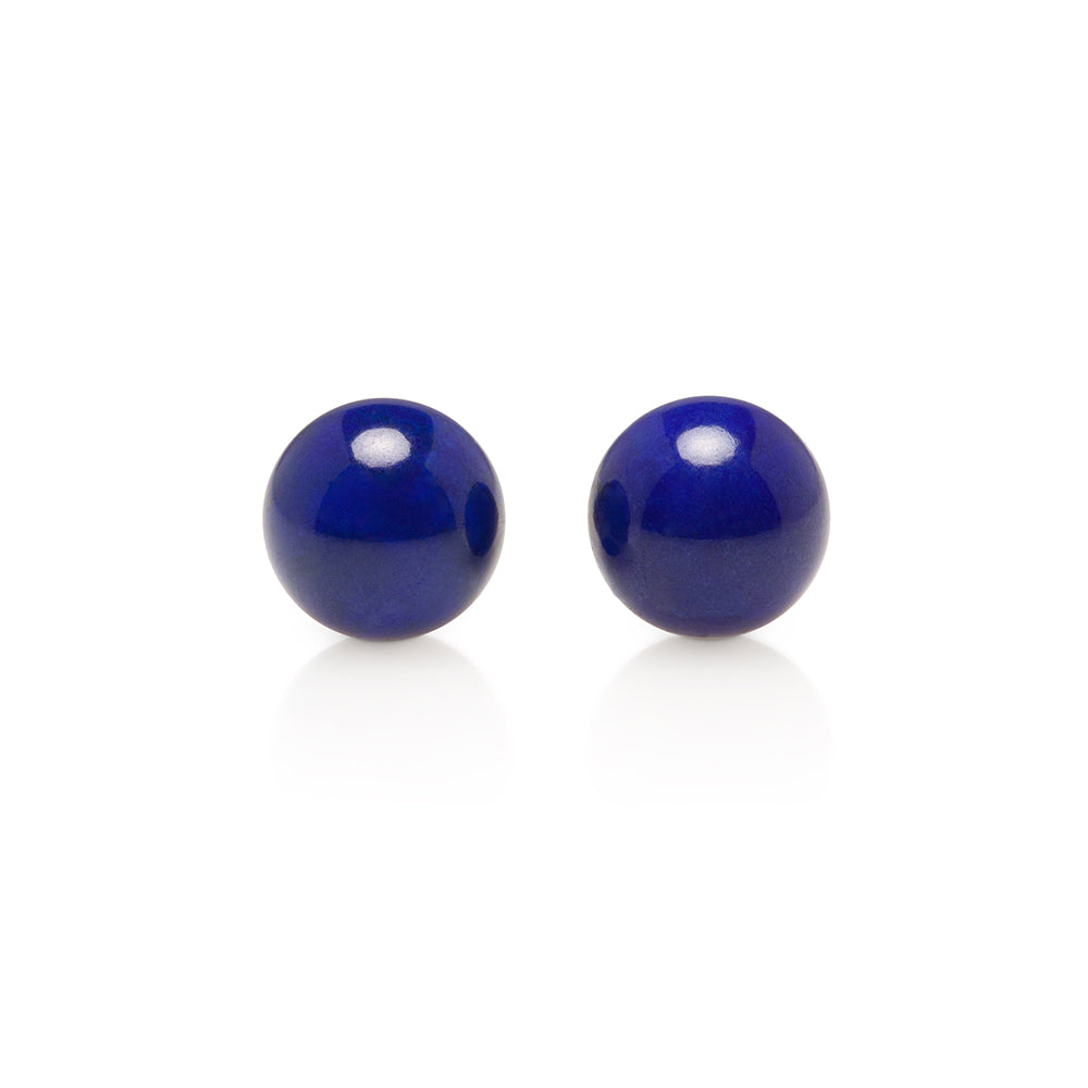 Lapis Bead & Gold Earrings - Elegant Blue Gemstone Jewelry for Women | Perfect for Parties, Weddings & Special Occasions