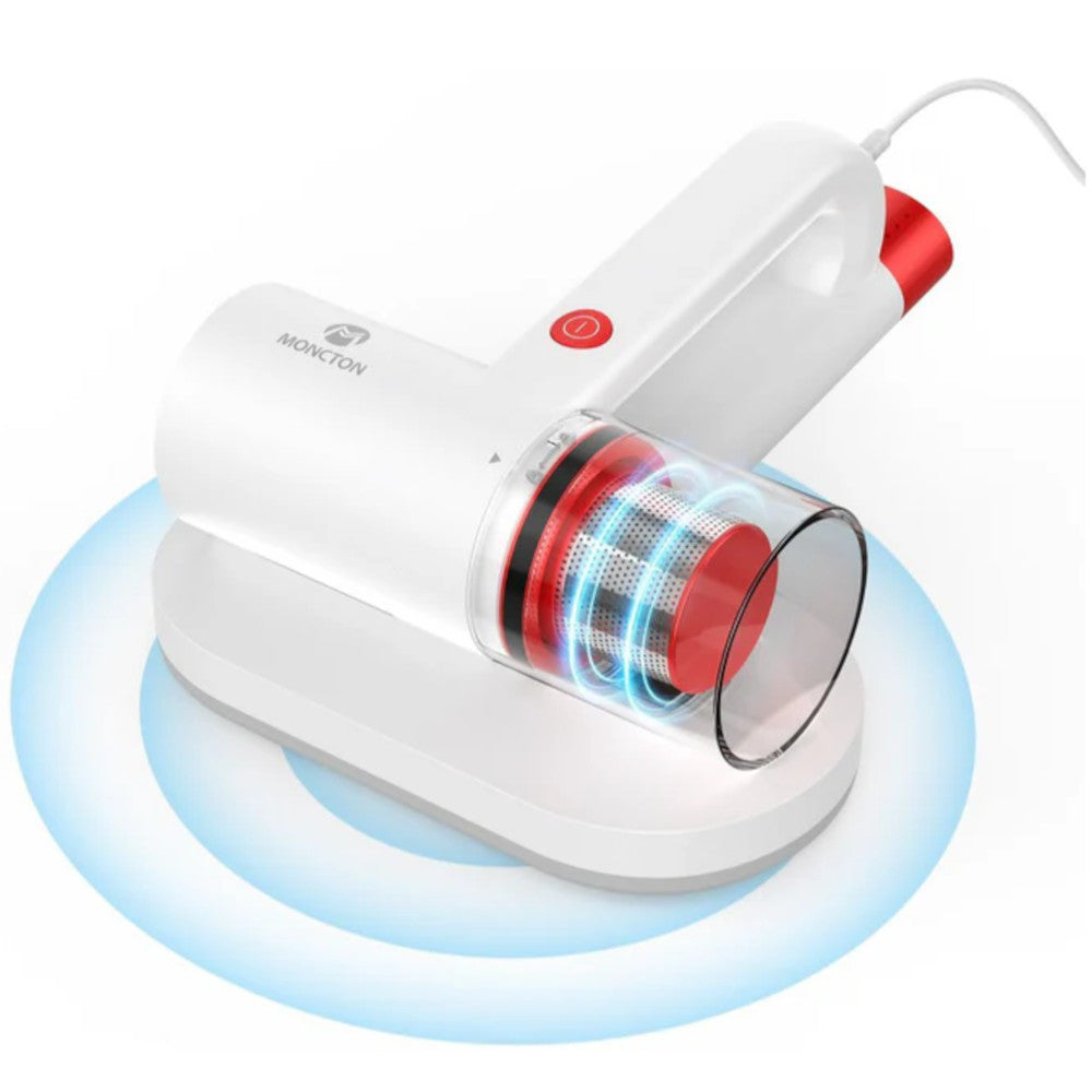 MONCTON P80 Anti Dust Mites UV Vacuum Cleaner - Powerful HEPA Filtration for Allergies & Pet Hair - Ideal for Bed, Mattress, Carpet & Home Cleaning