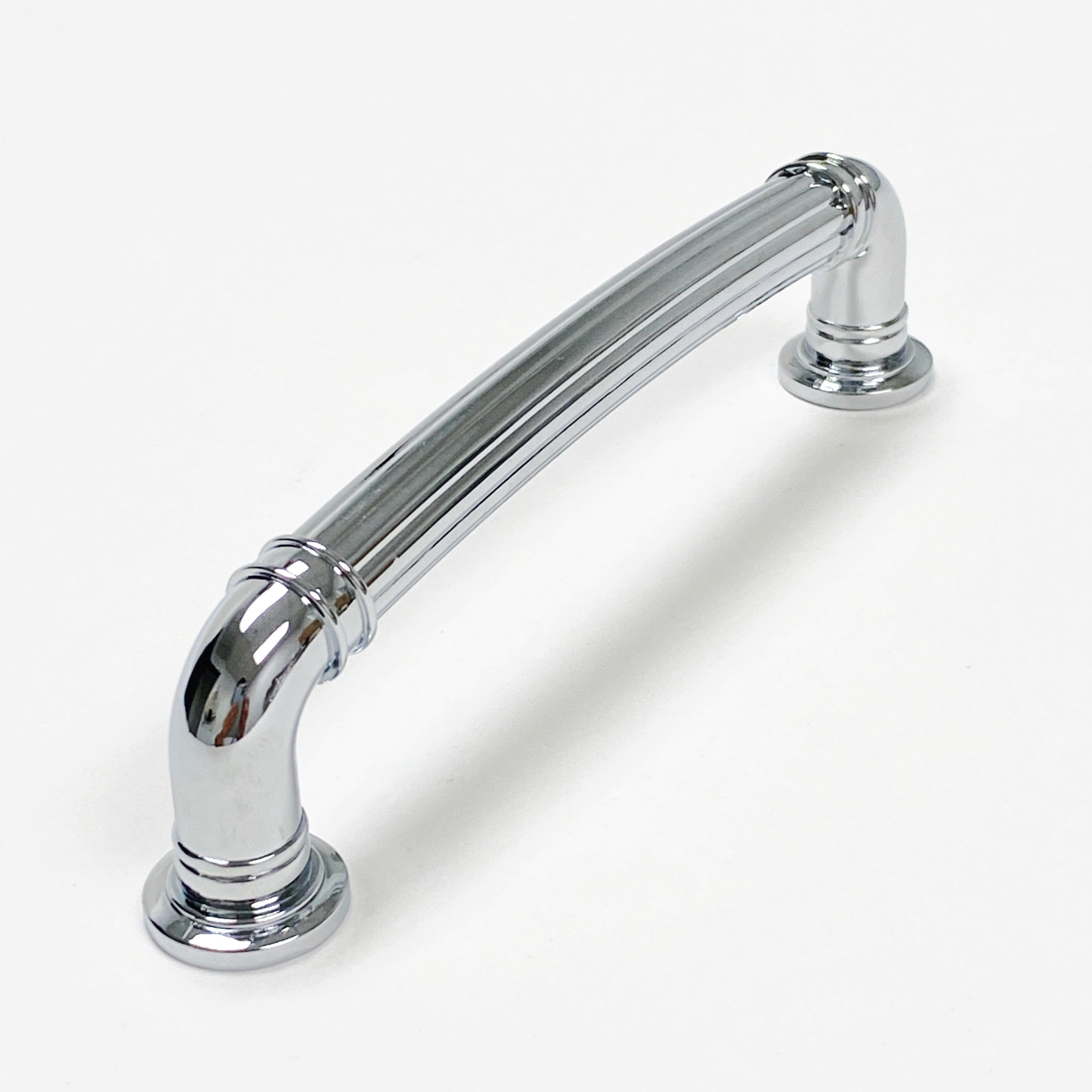 Polished Chrome Round Cabinet Knobs and Drawer Pulls - Modern Hardware for Kitchen, Bathroom & Furniture (Set of 10) - Perfect for Home Renovation and DIY Projects