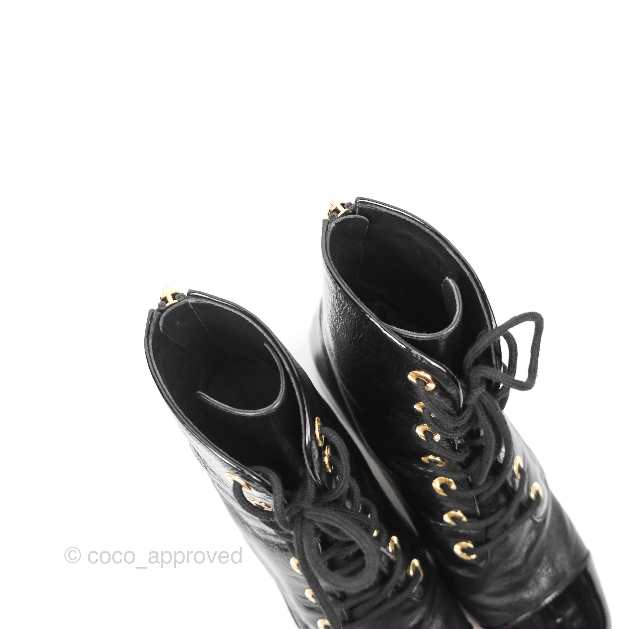 Chanel CC Calfskin Short Boots Black Size 39 Women's Luxury Ankle Boots for Fall Winter Fashion & Casual Outfits