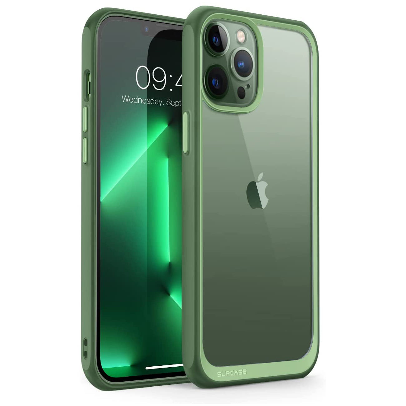 iPhone 13 Pro Case 6.1 Inch - Slim Clear Protective Cover with Shockproof Design | Unicorn Beetle Style in Green | Perfect for Everyday Use, Travel & Outdoor Activities