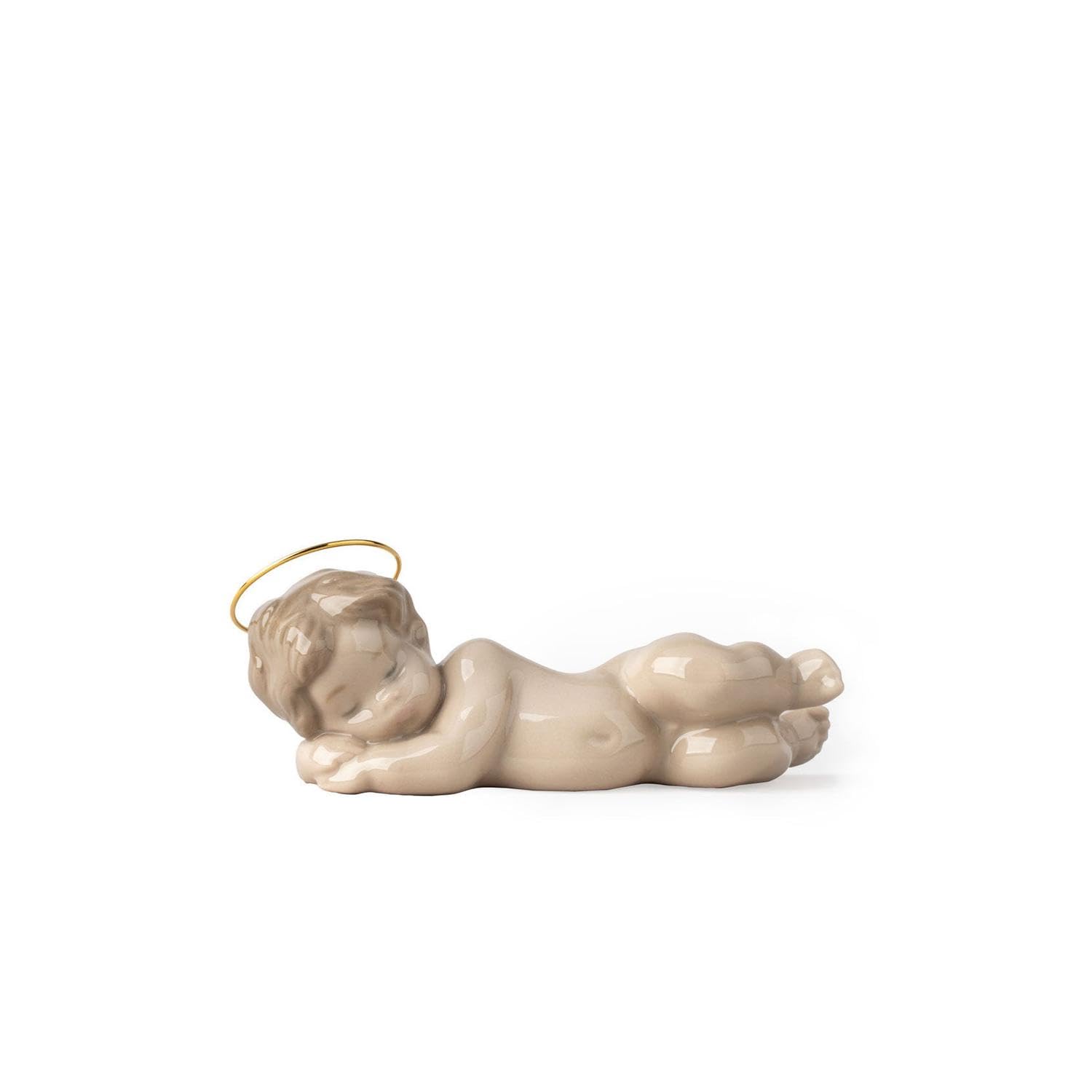 LLADRÓ Glossy Porcelain Nativity Figure - Baby Jesus in Bethlehem III, Handcrafted Christmas Decoration for Home, Church & Holiday Display