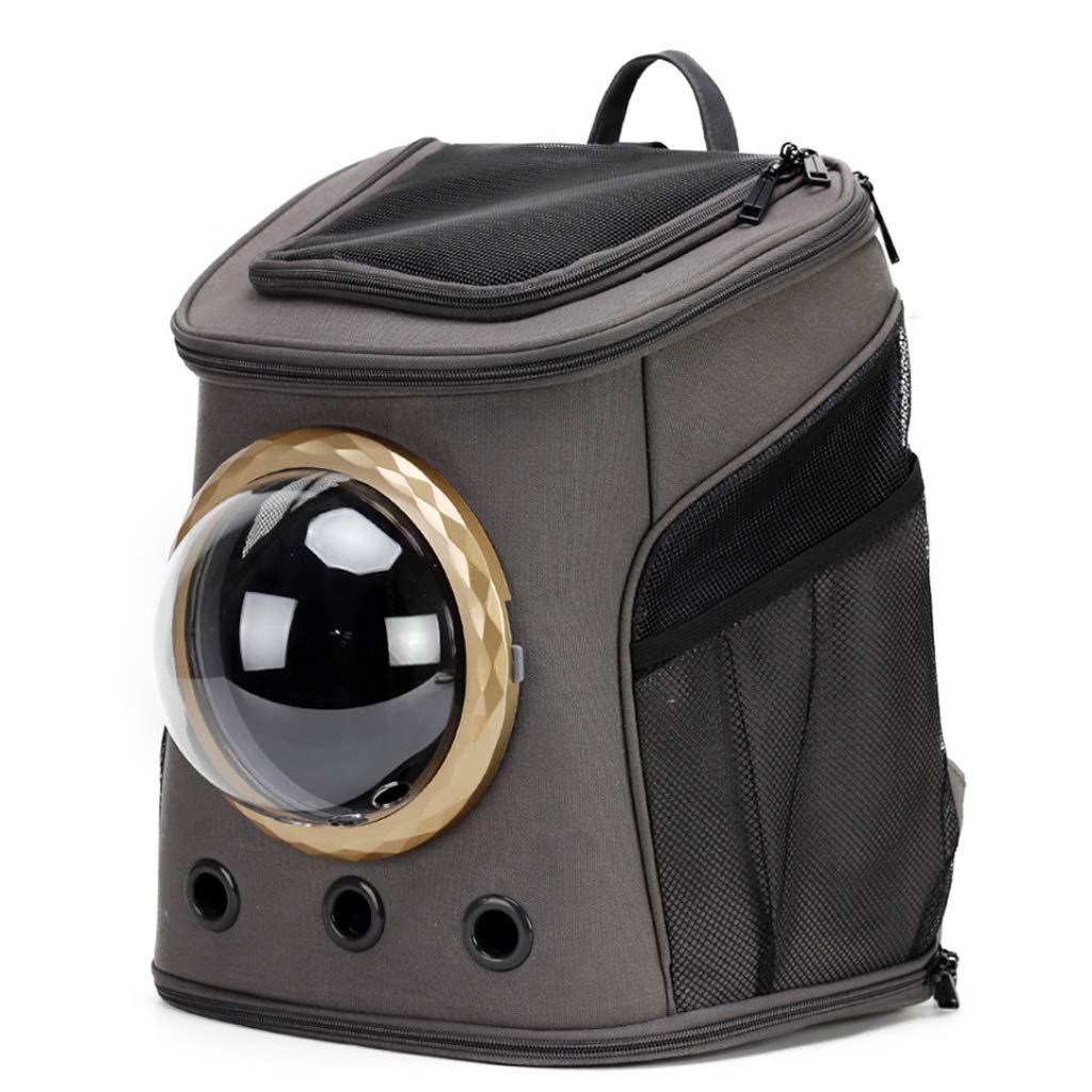 Premium Dog Carrier Backpack - Breathable Bubble Window Pet Travel Bag for Small Dogs & Cats - Astronaut Capsule Design - Gray (Size A) - Perfect for Hiking, Air Travel & Outdoor Adventures