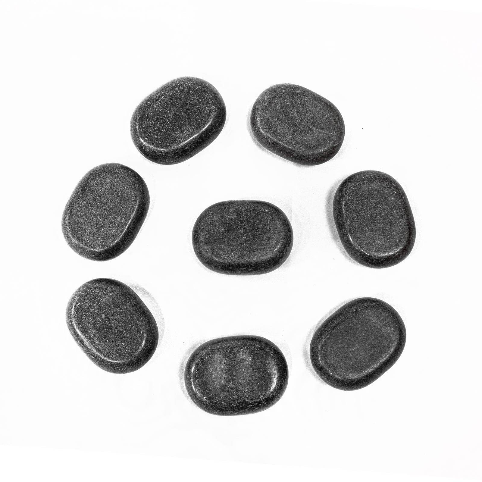 Dermalogic Oval Massage Stone Set for Face & Body - Relaxing Spa & Lymphatic Drainage Therapy at Home