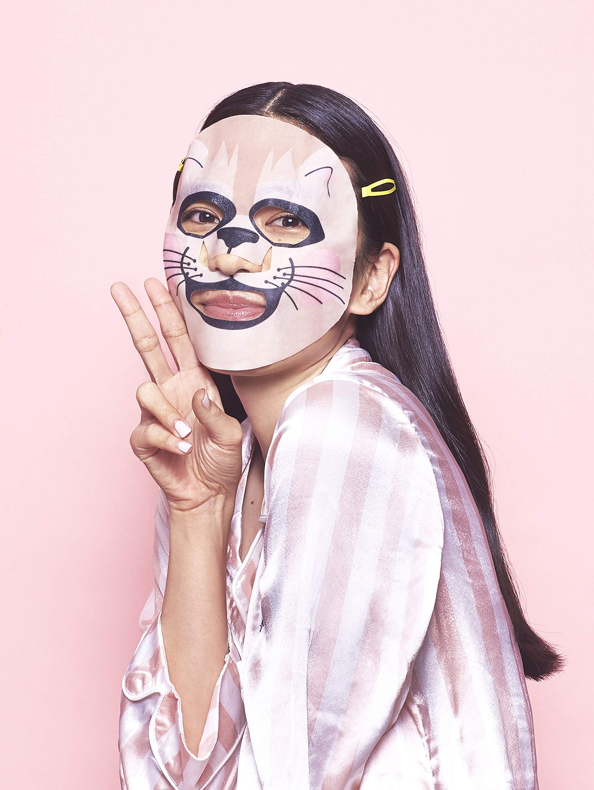 Nails Inc Face Inc Cat Nap Brightening Sheet Mask - Hydrating & Glow-Boosting Facial Mask for Dull Skin | Perfect for Nighttime Skincare & Self-Care Routine