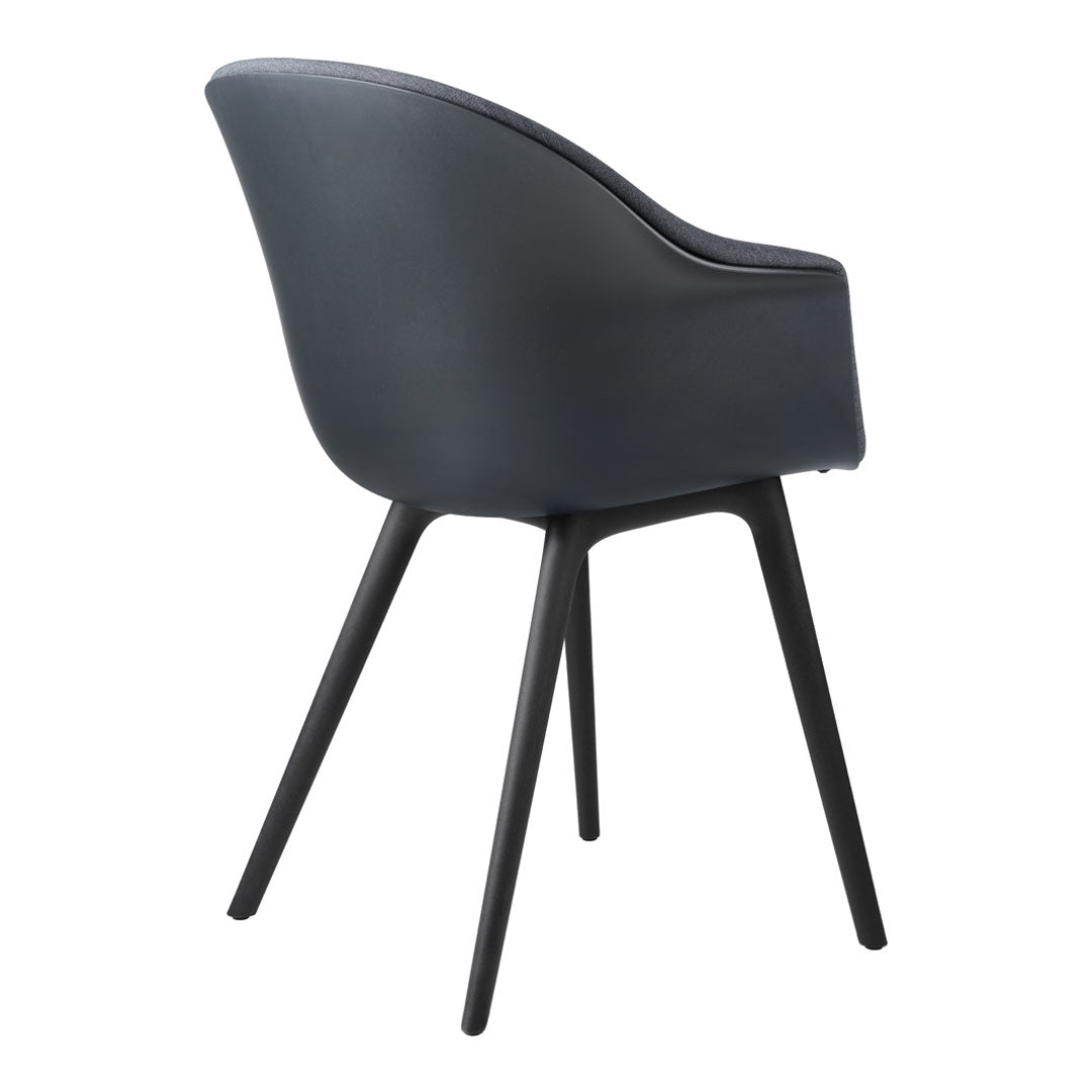 Bat Dining Chair - Modern Upholstered Seat with Sturdy Plastic Base - Perfect for Kitchen, Dining Room & Restaurant Use